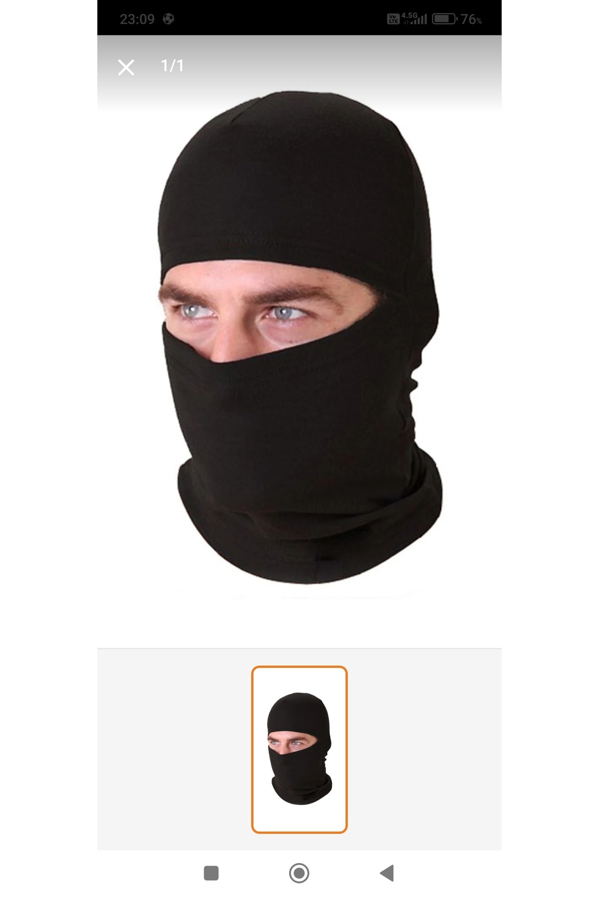 ADONİX Siyah Street Wear motorcu Bere, kar maskesi görsel 4