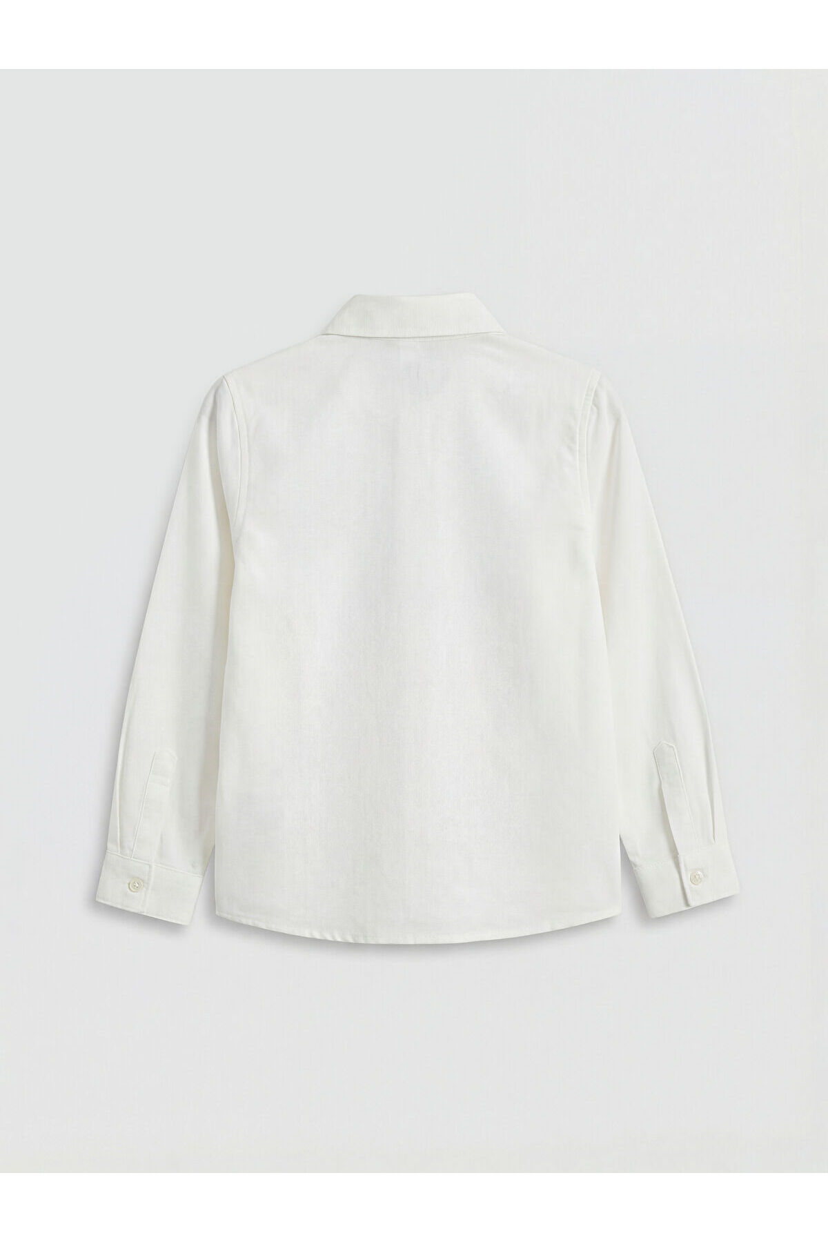 LC Waikiki Meral Collection Ekru Uzun Kollu Erkek Çocuk Gabardin Gömlek ve Papyon fotoğrafı 2 (önizleme)