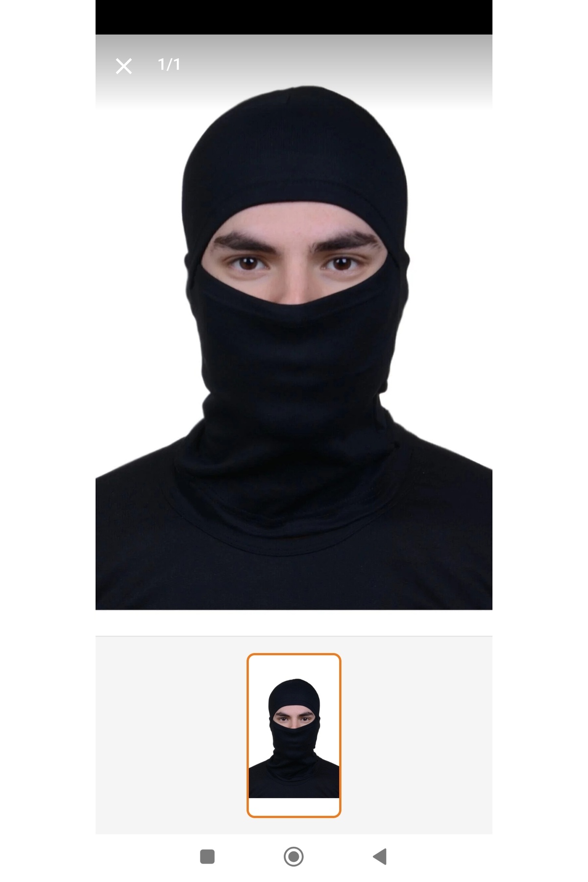 ADONİX Siyah Street Wear motorcu Bere, kar maskesi görsel 2