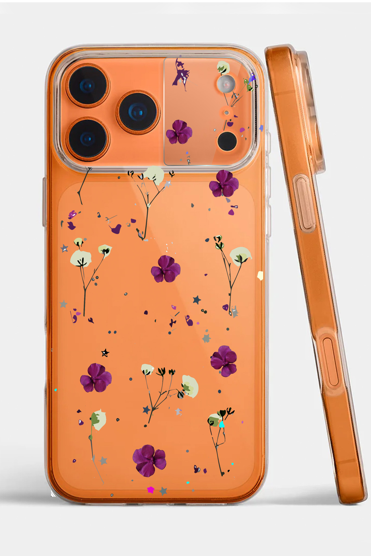 Iphone 17 Pro Compatible Patterned Clear Silicone Case