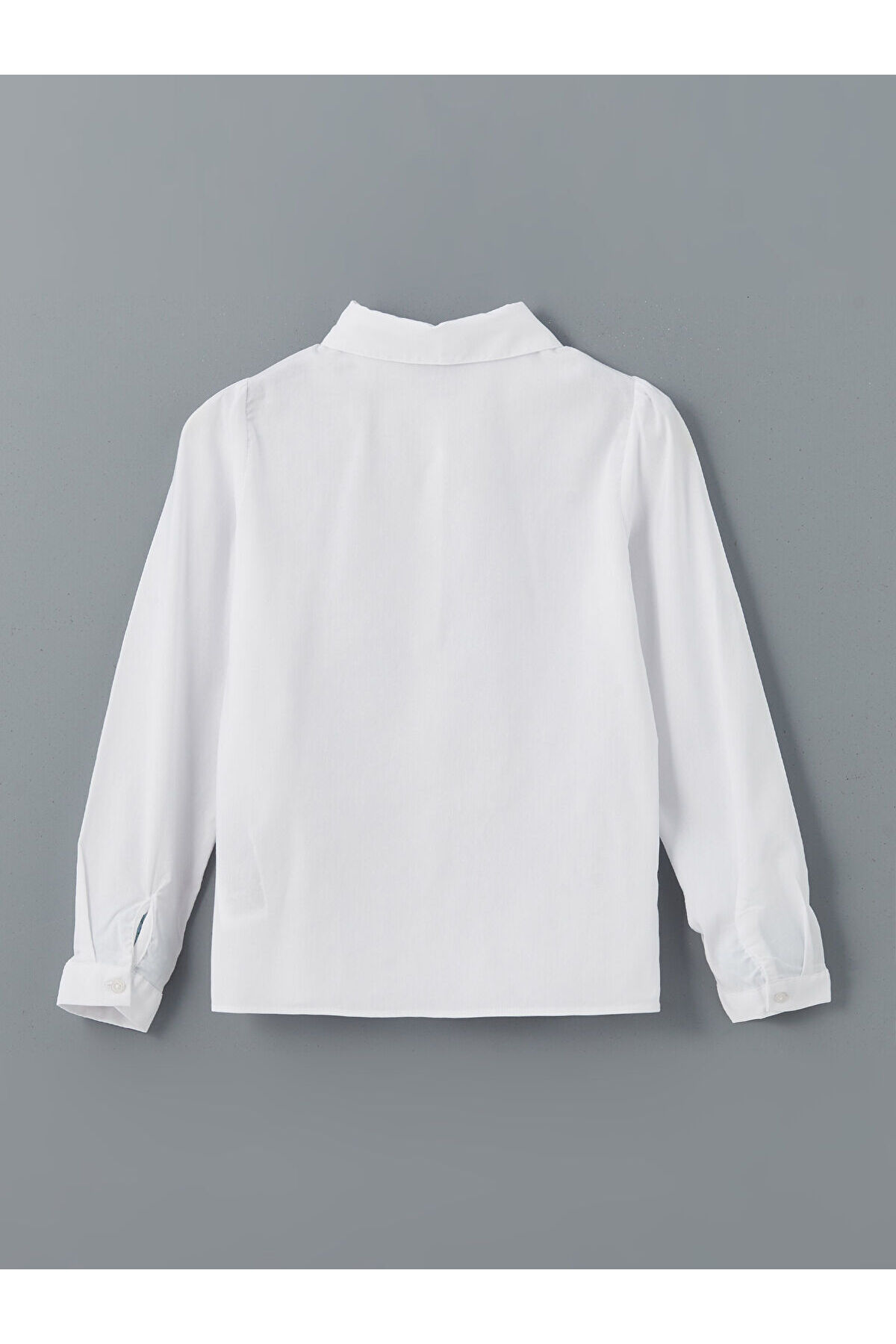 LC Waikiki Beyaz Dantel Detaylı Kız Çocuk Gömlek fotoğrafı 2 (önizleme)