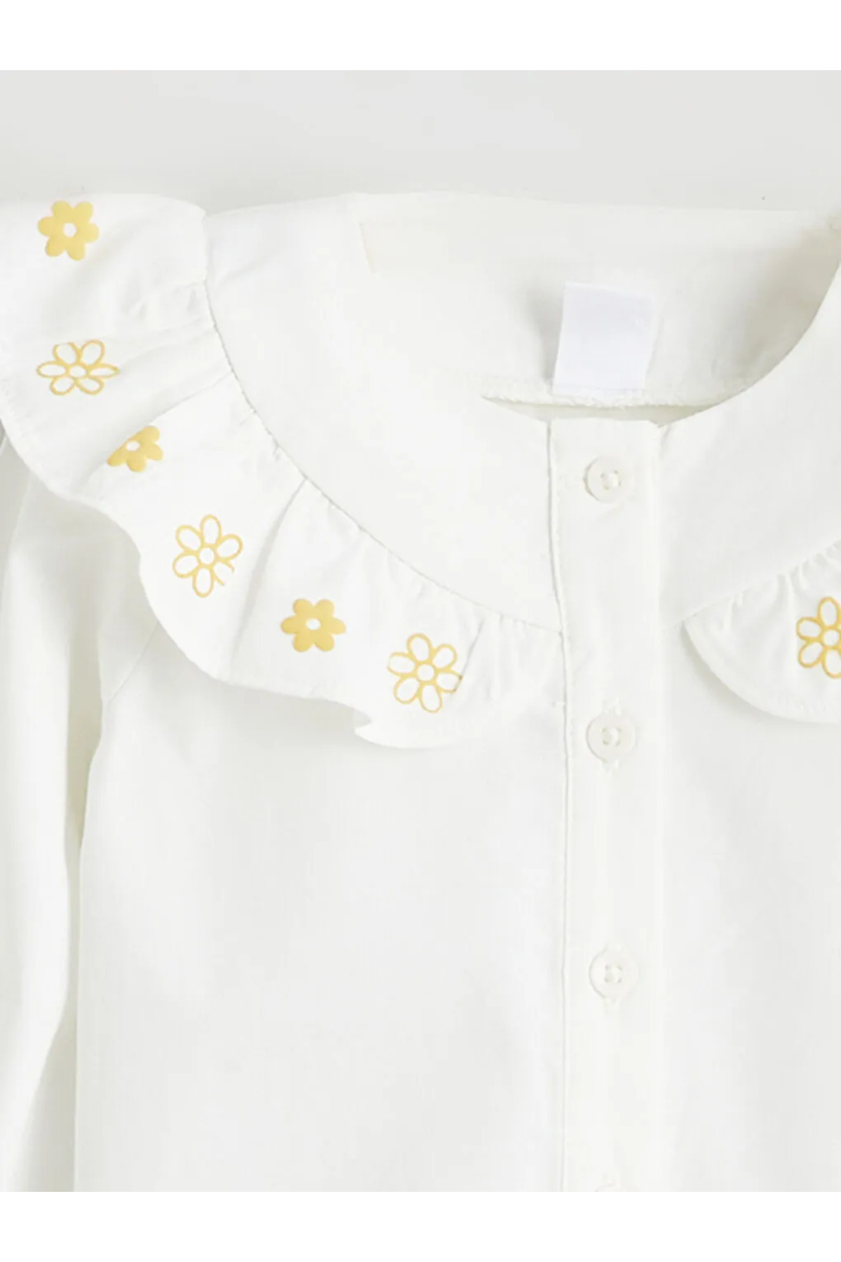 LC Waikiki Ekru Çiçekli Kız Bebek Gömlek ve Tayt fotoğrafı 3 (önizleme)