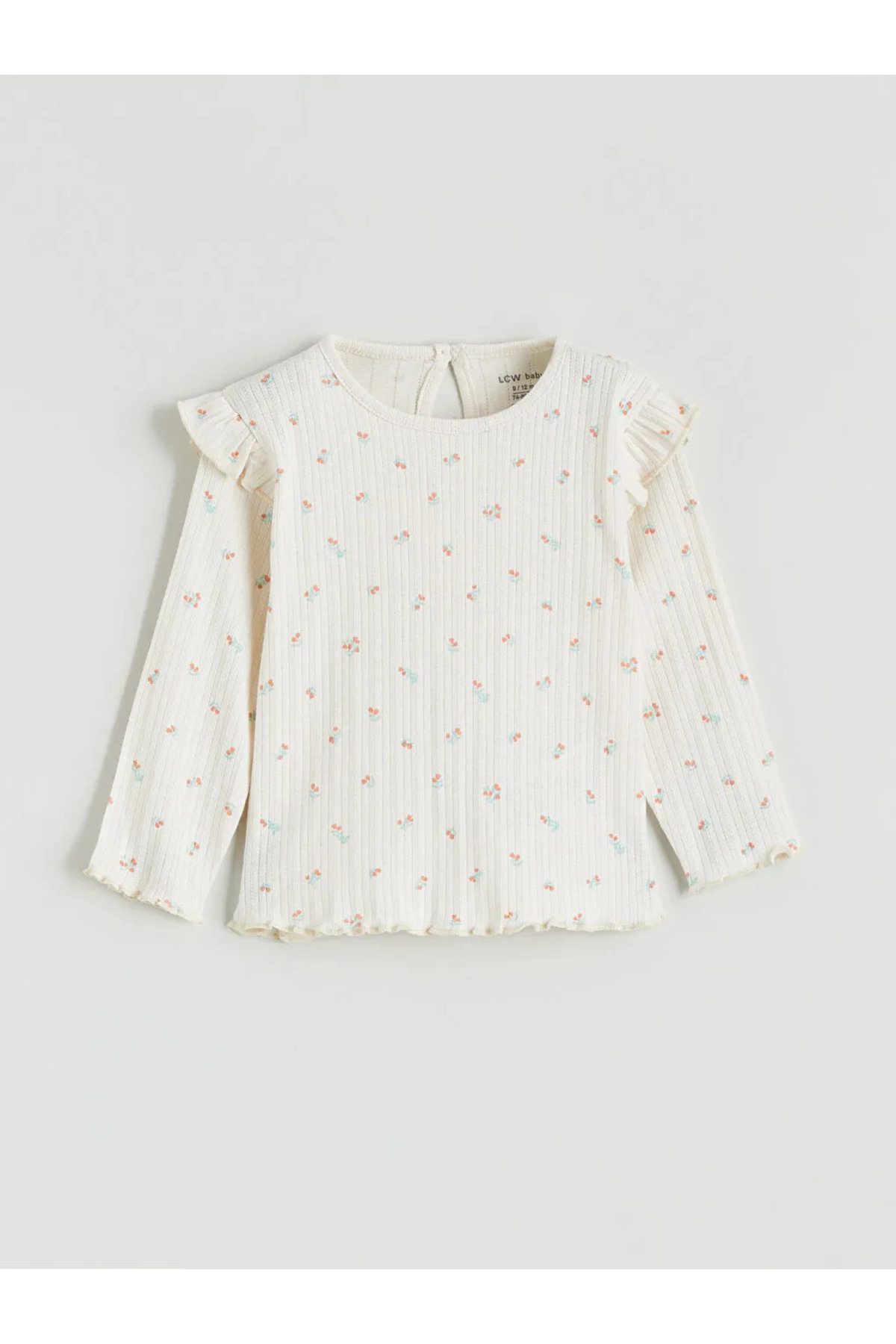 LC Waikiki Ekru Çiçekli Kız Bebek Tişört ve Tayt fotoğrafı 4 (önizleme)