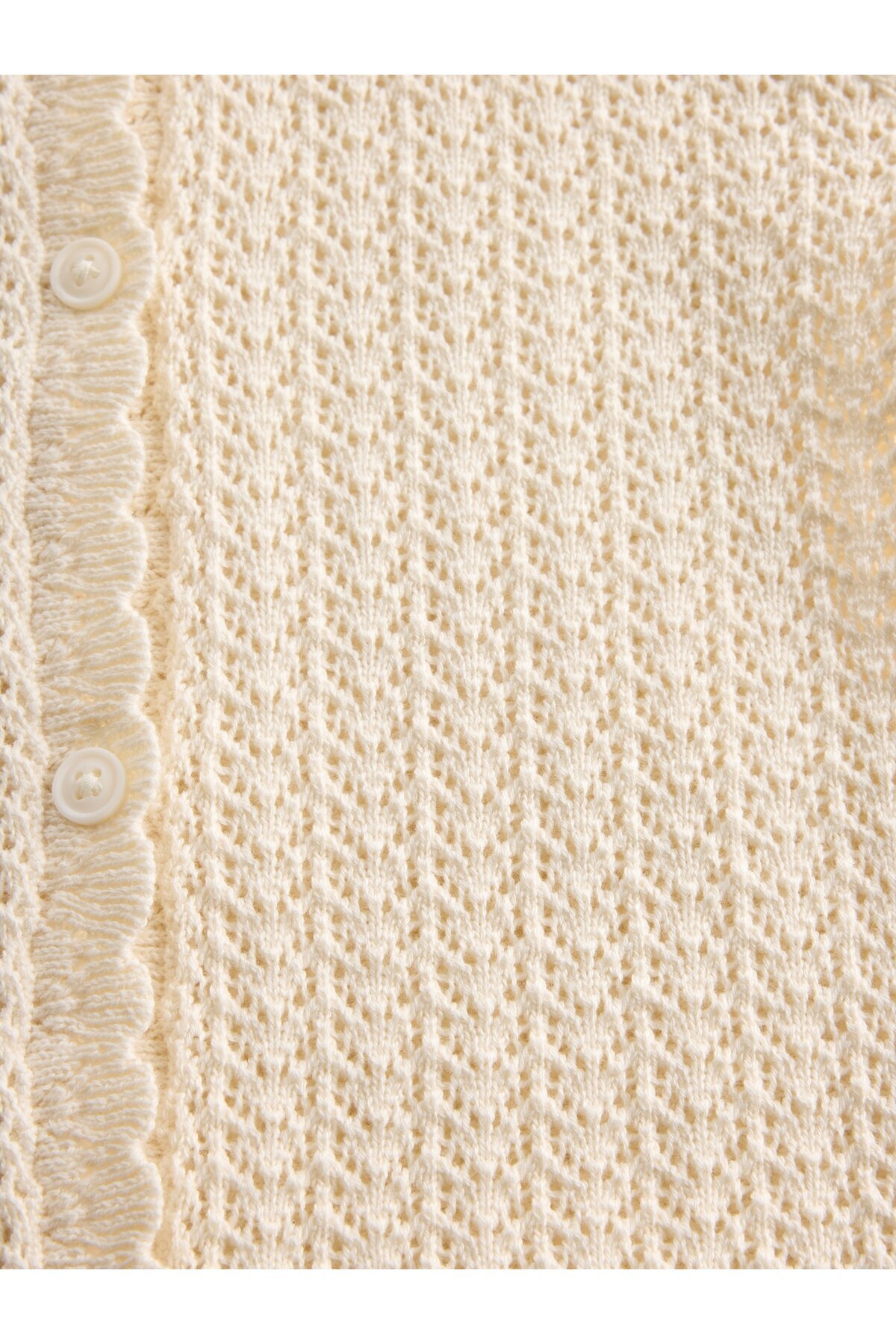 GAP Bebek Kırık Beyaz Crochet Hırka fotoğrafı 2 (önizleme)