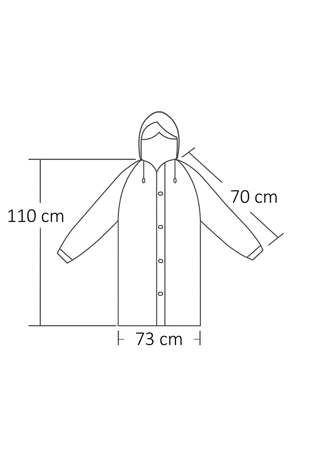 First Master Yeşil PVC Polyester Balıkçı Kapşonlu Pardösü Yağmurluk XXL 0,32 mm Art No 507050GR — سبز 507052ADT-GR — تصویر 5 از 5
