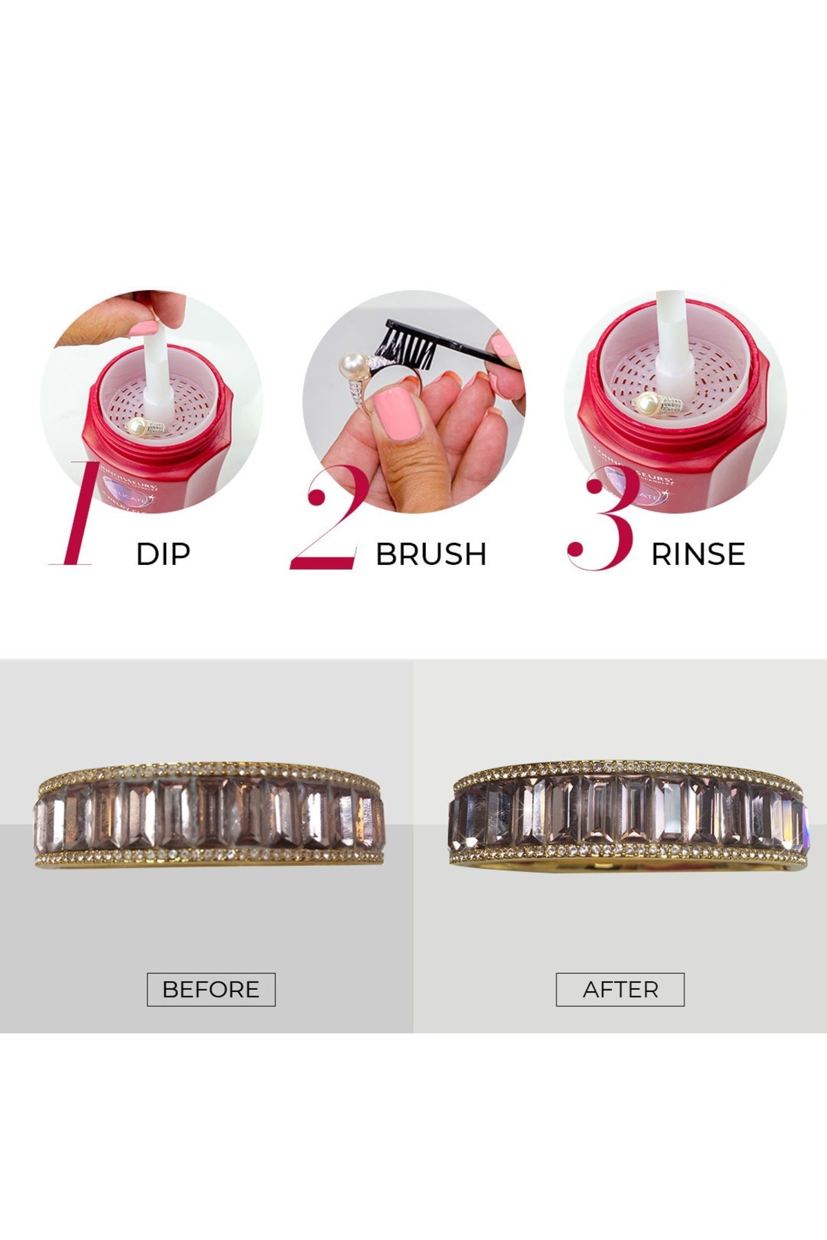 Delicate Jewellery Cleaner (Hassas Takı Temizleyici) – 236 ml — DEĞERLİ TAŞ TEMİZLEME TEMİZLEME — تصویر 2 از 6