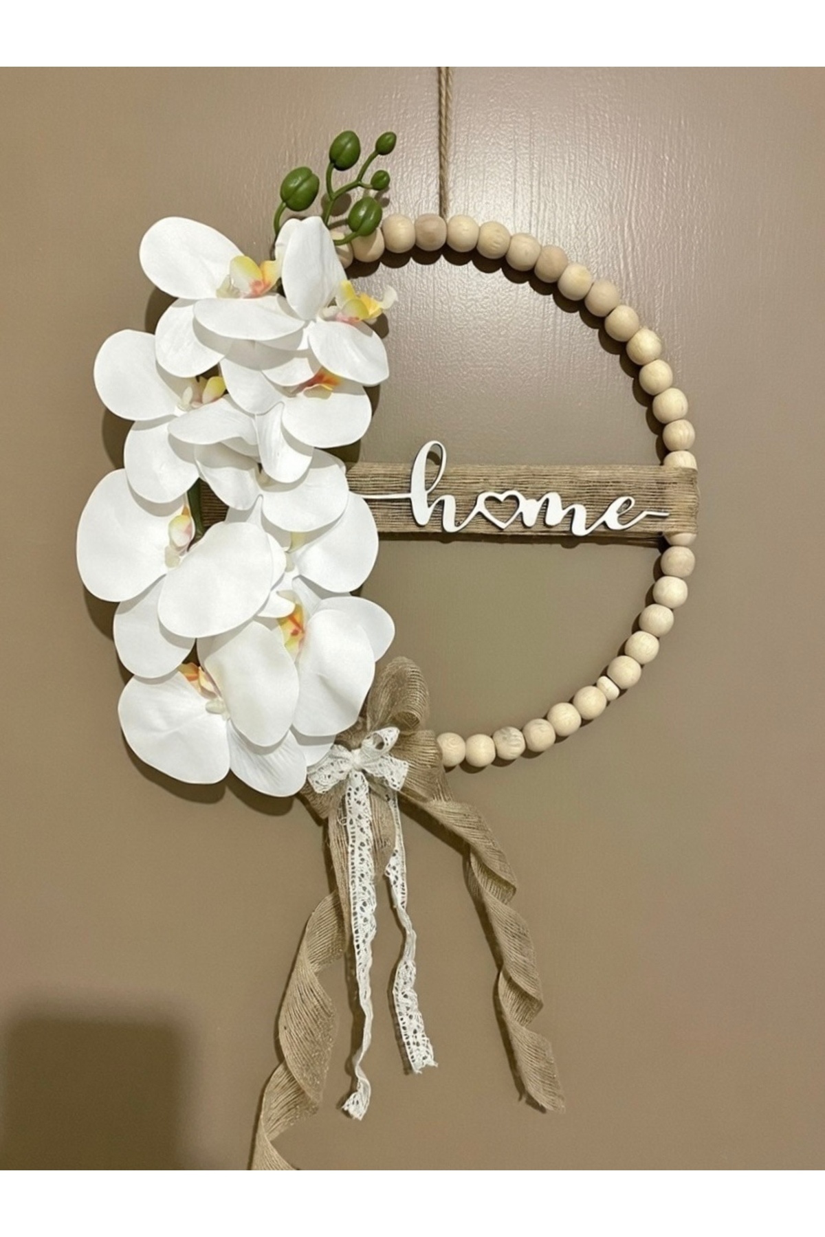 Modern Design Beaded Orchid HOME Door ornament, Gift ,Wall decoration, New Home Gift