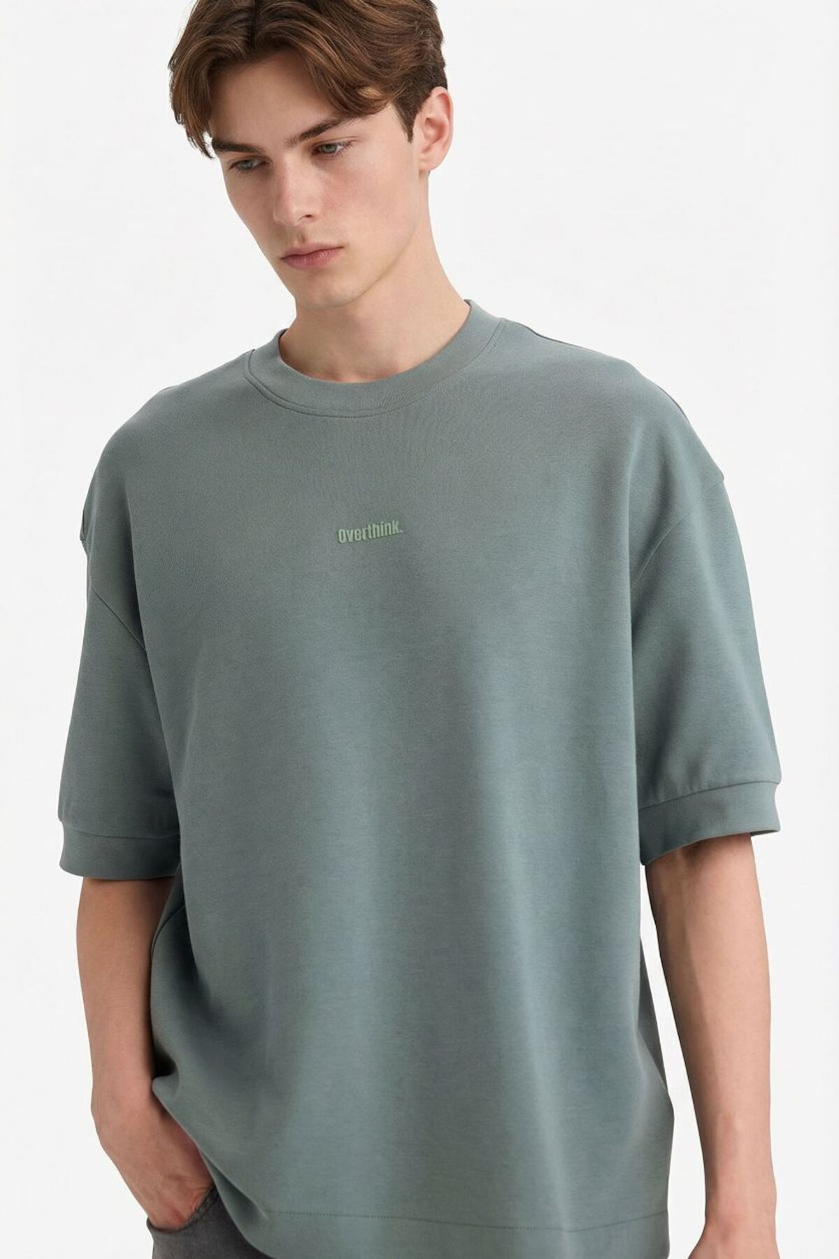 DeFacto Nefes Alabilir Pamuklu Nefes Alabilen Loose Fit Baskılı Tişört F8144AX26SP