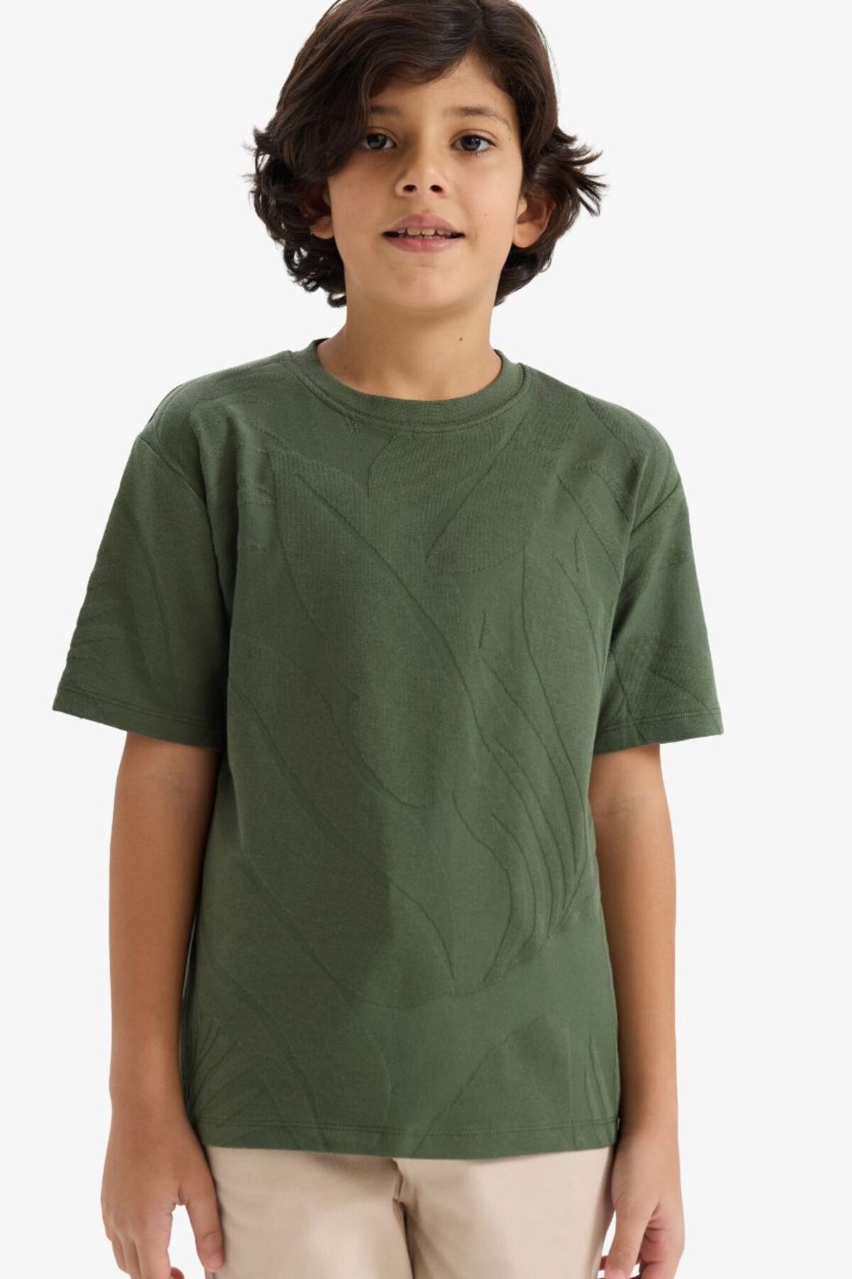 Defacto Boy's T-Shirt G6732A8/Gn563 Green