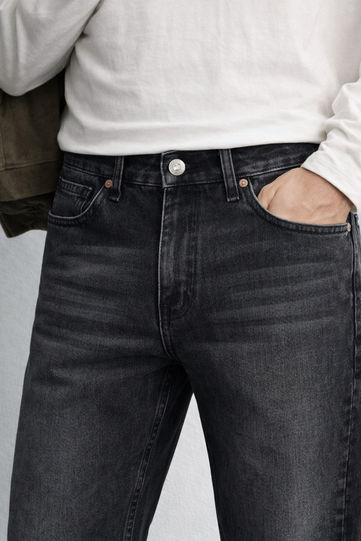 inpool  90's Collection, Bol kalıp, Pamuklu, Beş cep, Premium Jean, Denim pantolon 26INPJEAN01 - Görsel 5