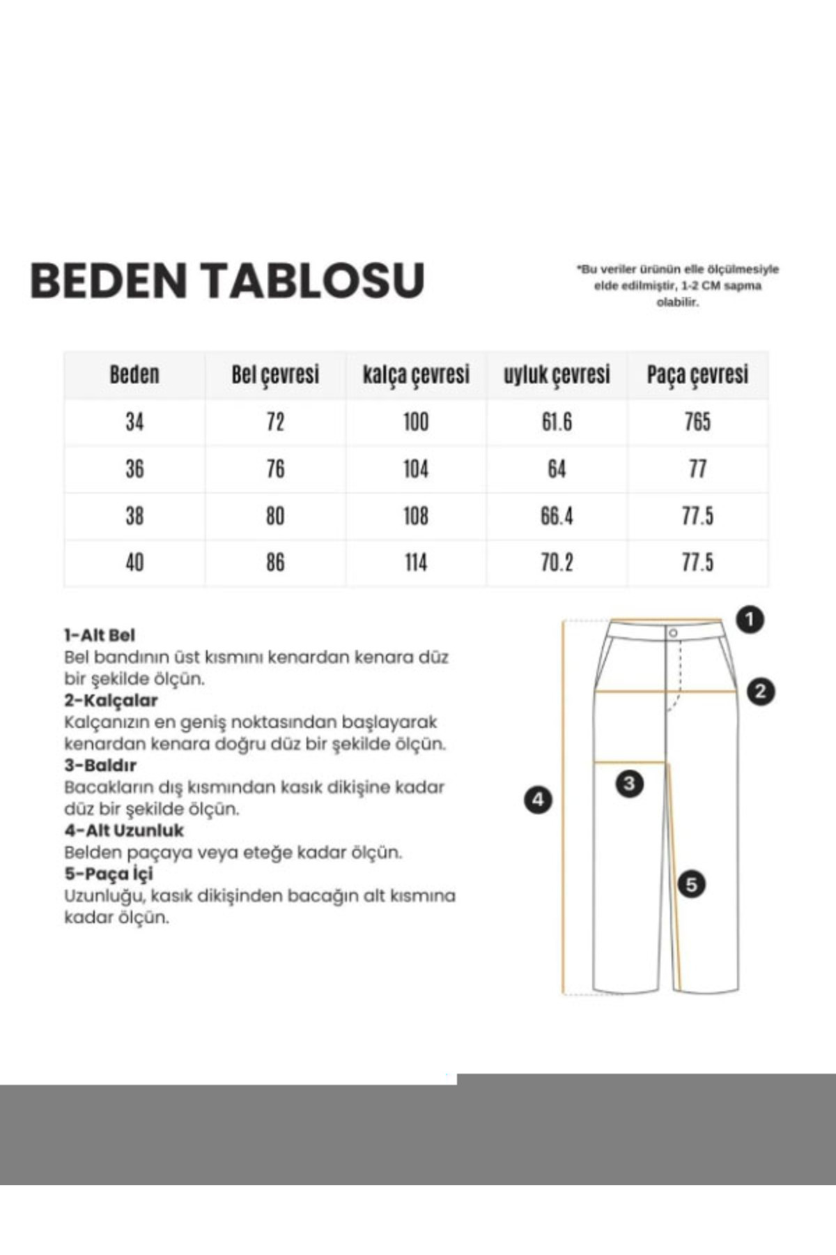 Noxter  Kadın Düşük Bel Geniş Paça Wide Leg Jean Pantolon - Görsel 9