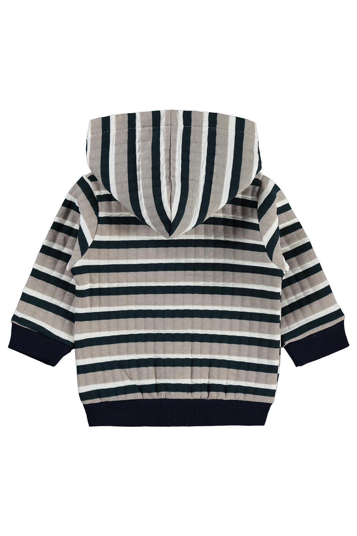 Civil Baby Crew Nakışlı 6-18 Ay Hırka - Bej 9-12 Ay fotoğrafı 3 (önizleme)