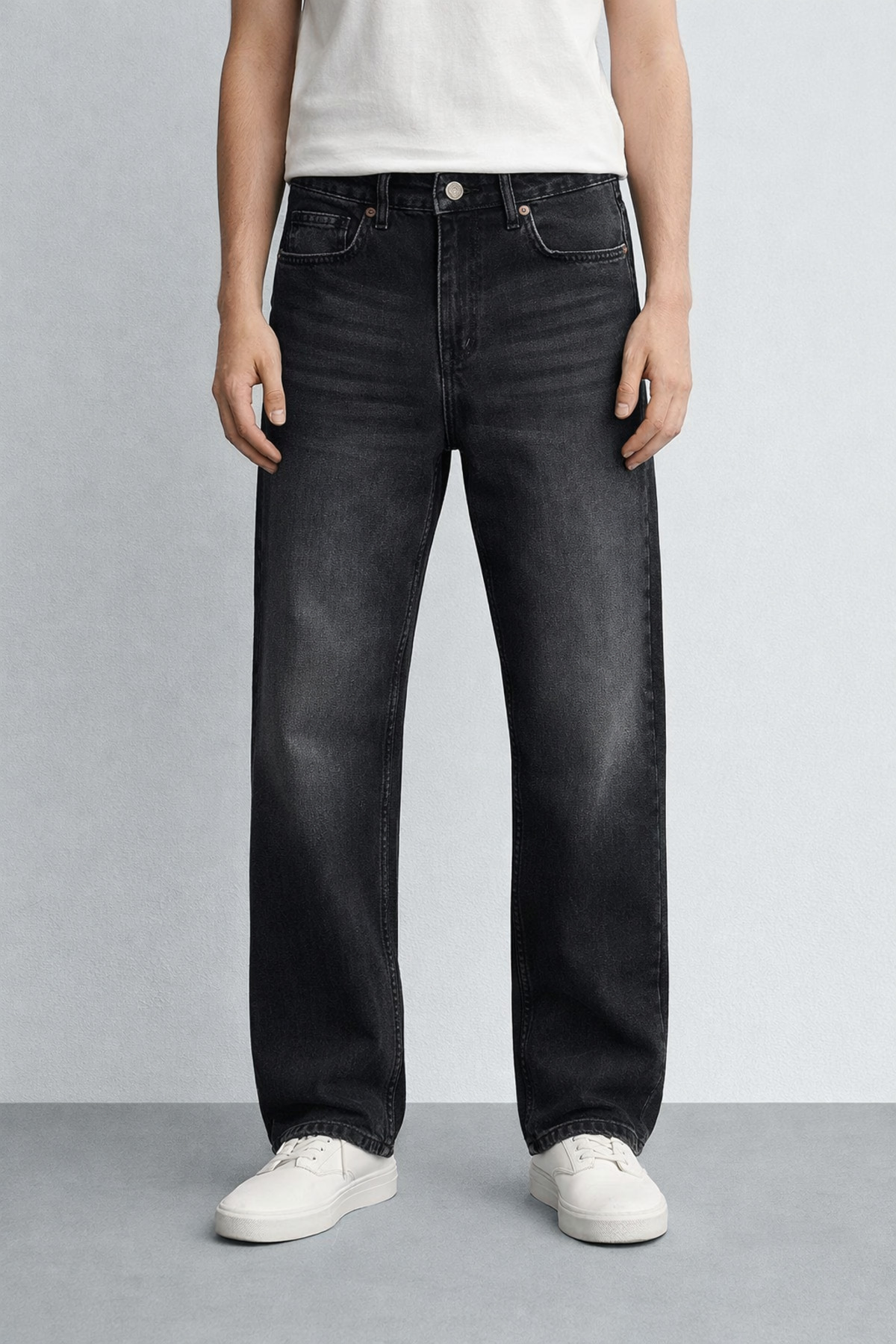 inpool  90's Collection, Bol kalıp, Pamuklu, Beş cep, Premium Jean, Denim pantolon 26INPJEAN01