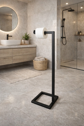 Green Life Design Tuvalet Kağıtlık Metal Siyah Banyo Tuvalet Kağıtlığı
