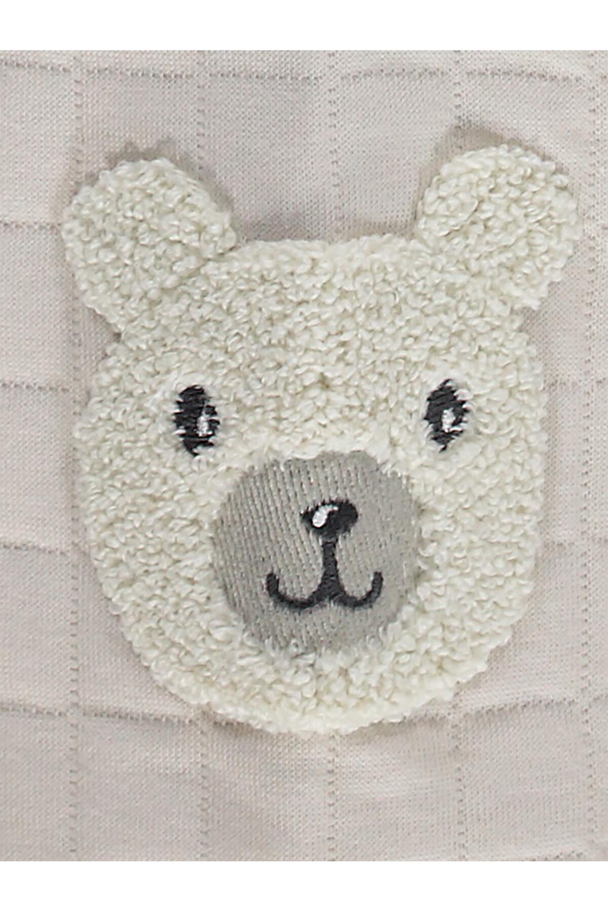 Civil Baby Kol Ayıcık Nakışlı 6-18 Ay Hırka - Gri 12-18 Ay fotoğrafı 4 (önizleme)