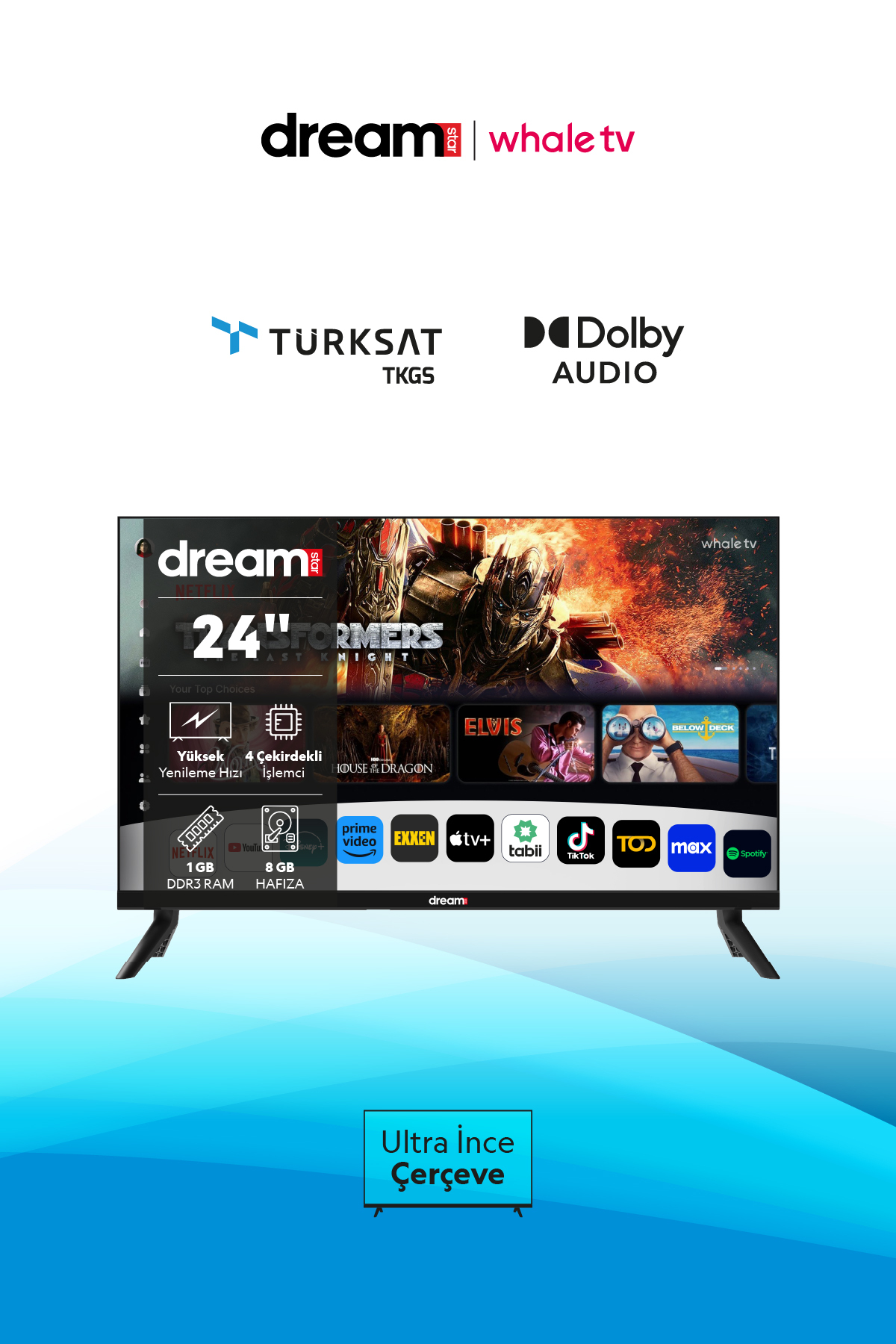 24" 60 Ekran HD Whale TV