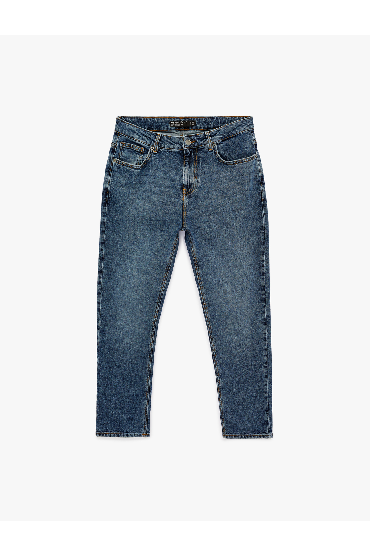 Koton Pamuklu Regular Fit Normal Bel Tapered Jean Pantolon - Joe Jean görsel 6