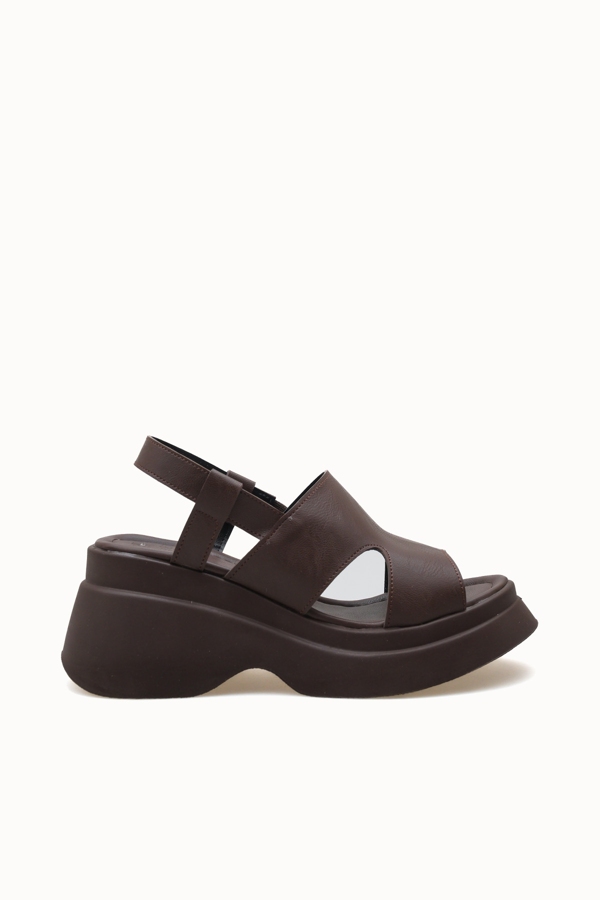 Riccon Stella Rosa Kadın Sandalet 0012916 Kahverengi görsel 6