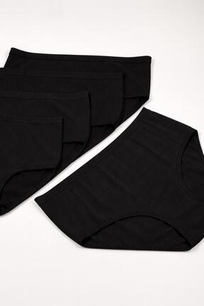 nesterinzar %100 Pamuklu Yüksek Bel Fitilli Günlük Külot 5'li Paket