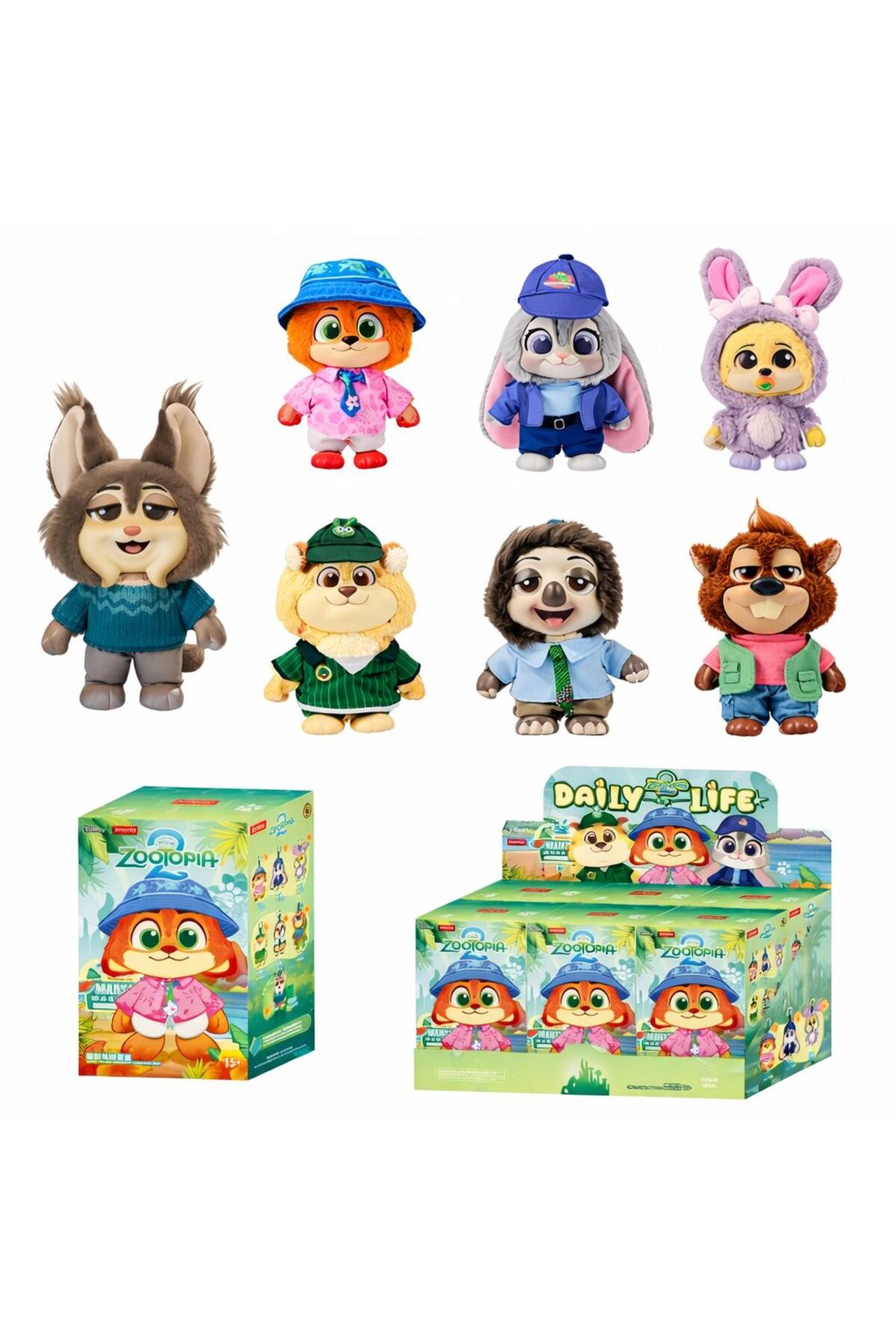 ZİVENTA Zootopia 2 Zootropolis Peluş Anahtarlık Figür Kutu Oyuncak