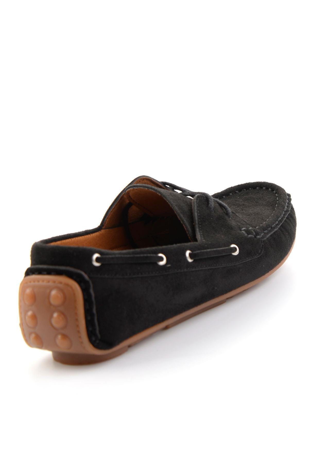 Bambi Siyah Kadın Loafer Ayakkabı K01309000572 görsel 4