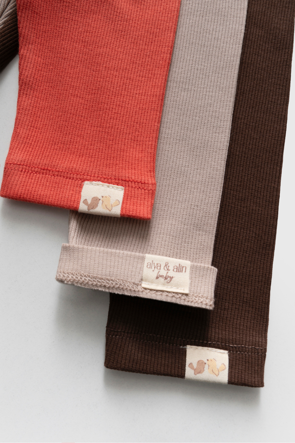 Alya&Alin Baby 3'lü Fitilli Esnek Bebek Tayt 0-2 Yaş fotoğrafı 2 (önizleme)