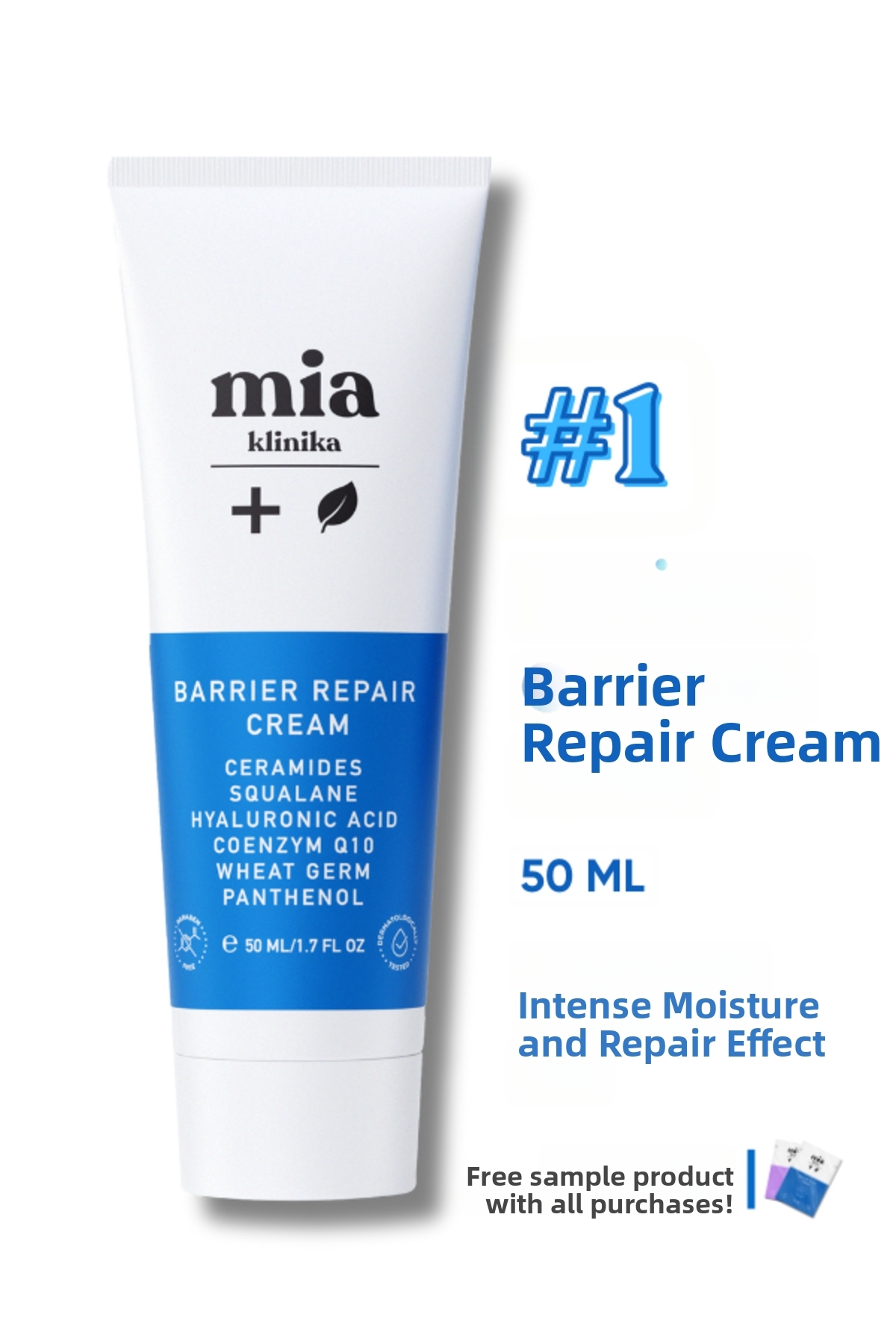 mia klinika Cream Colored Barrier - Strengthening, Repairing and