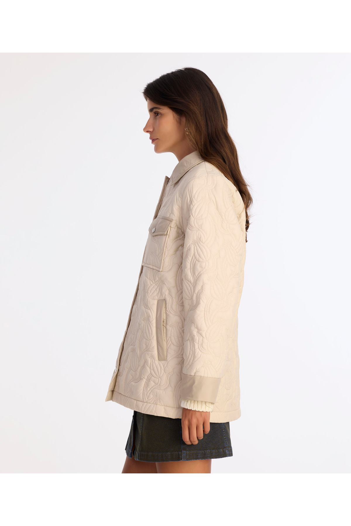 Yargıcı  Regular Gömlek Yaka Uzun Kol Mont - Görsel 3