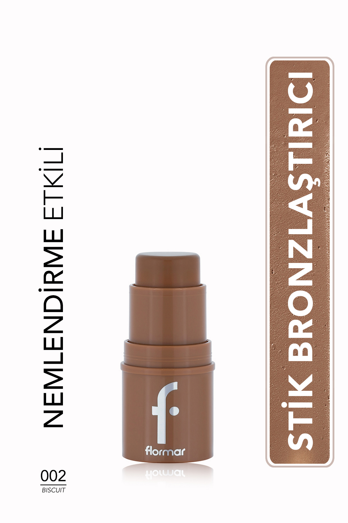 Flormar To Go Doğal Bitişli & Nemlendirme Etkili Kremsi Stick Bronzer - 002 BISCUIT - Fiyatı, Yorumları