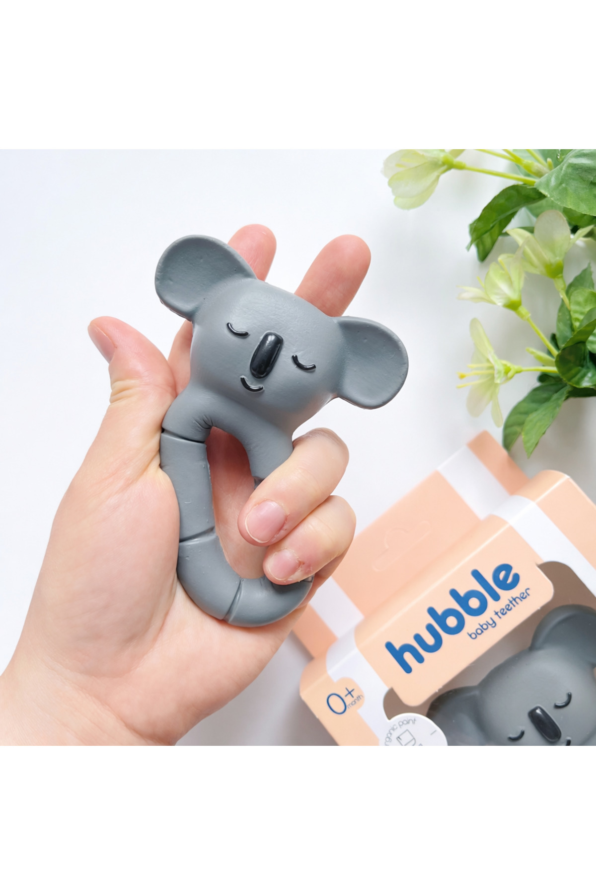 Hubble Bebek Diş Kaşıyıcı & Oyuncak - Koala Halkalı Şekilli Dişlik (%100 DOĞAL KAUÇUK) BPA İçermez fotoğrafı 5 (önizleme)