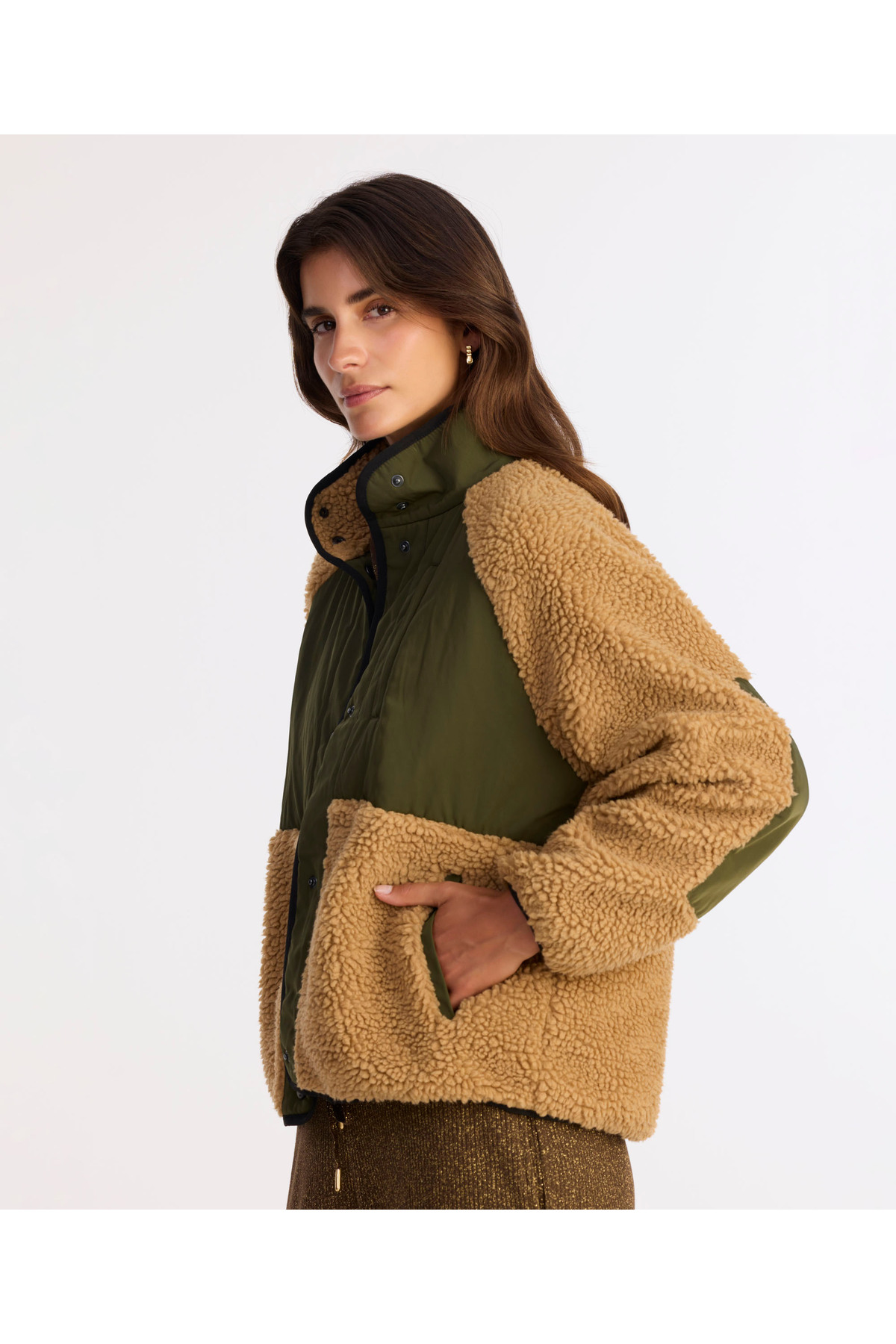 Yargıcı  Regular Dik Yaka Uzun Kol Mont - Görsel 4