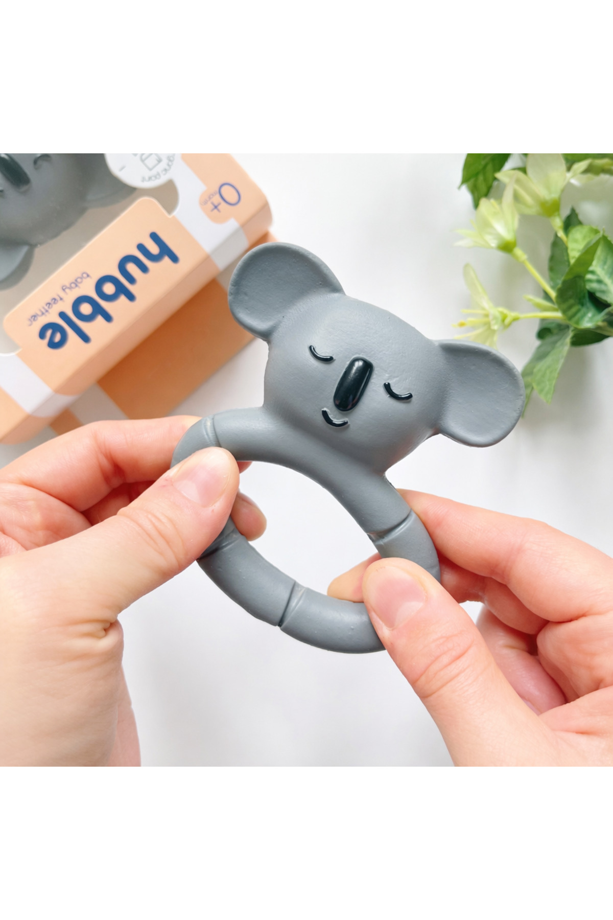 Hubble Bebek Diş Kaşıyıcı & Oyuncak - Koala Halkalı Şekilli Dişlik (%100 DOĞAL KAUÇUK) BPA İçermez fotoğrafı 6 (önizleme)