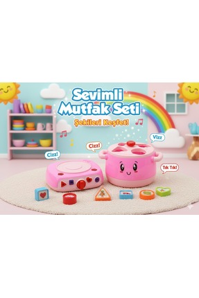 AYATOYS Oyuncak Sevimli Mutfak-Pembe