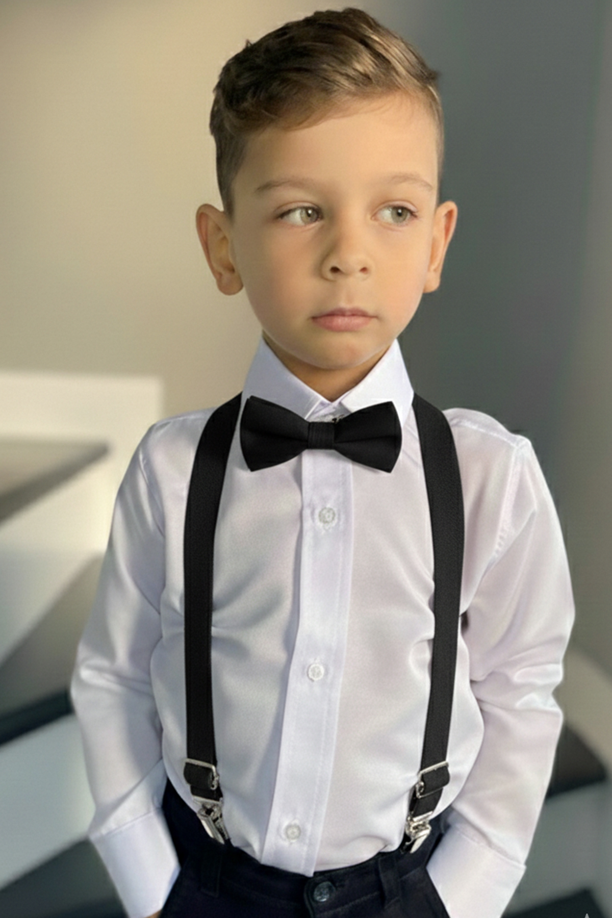 BOY'S SUSPENDERS and BOW TIE 1-12 YEARS OLD COMPATIBLE