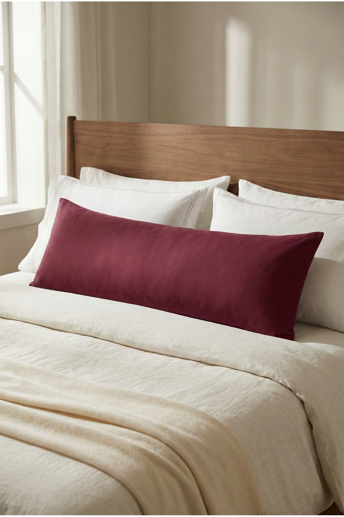 NESCO Dolgun Yan Yatış Hamile Yastığı Ve Dekoratif Uzun Yastık 40x120 - 1400gr fotoğrafı 5 (önizleme)