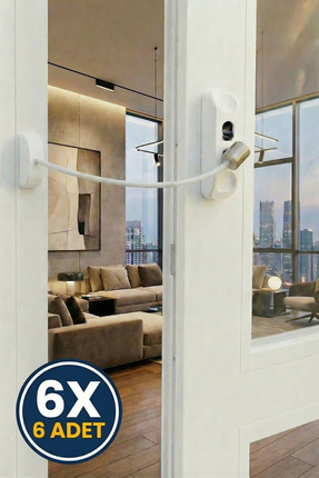 Evene Pencere Çocuk Kilit Pencere Kilidi Cam Kilidi Emniyet Çocuk Kilit Zinci...