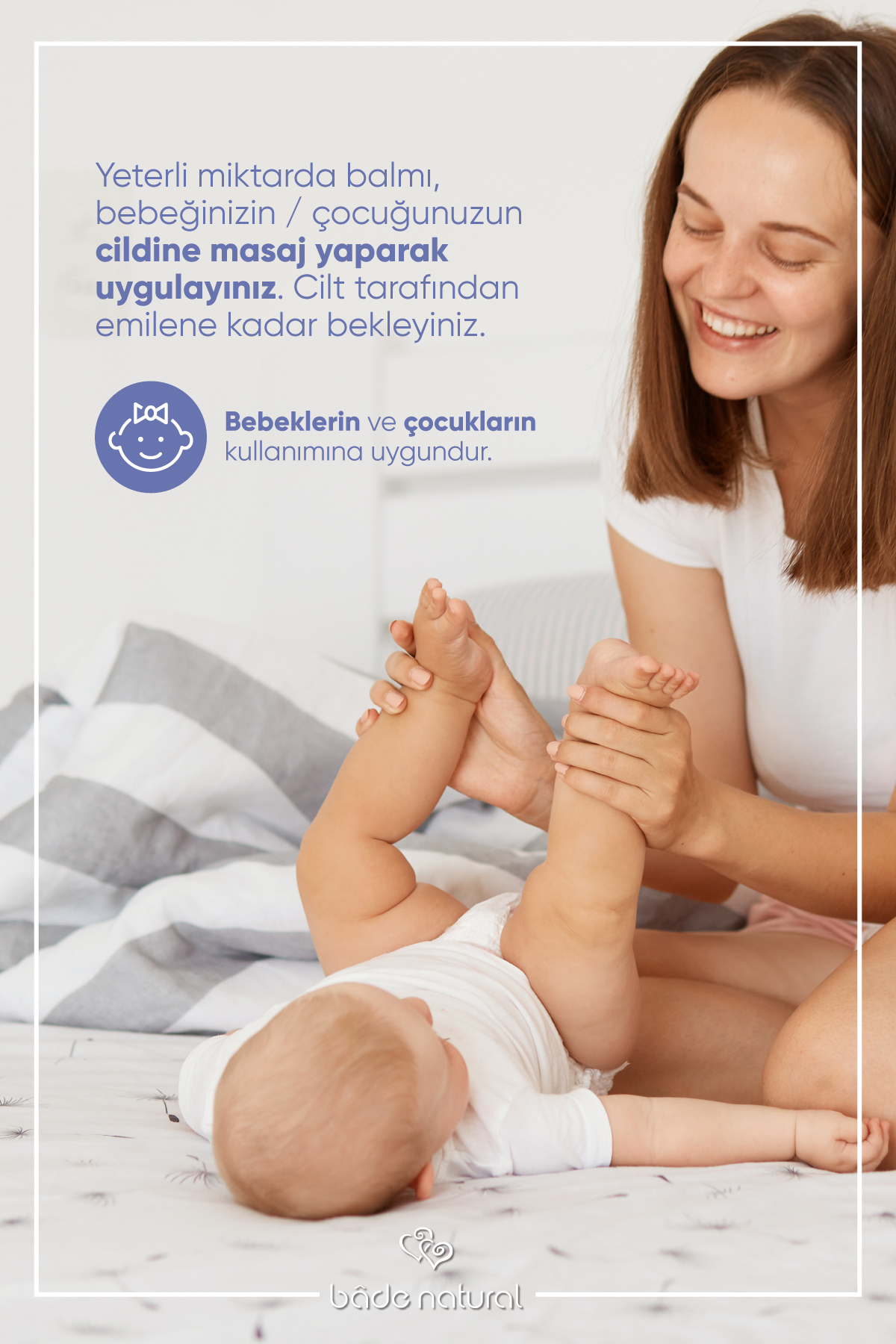 Bade Natural Besleyici Ve Rahatlatıcı %100 Doğal Bebek Balmı 50 ml fotoğrafı 4 (önizleme)