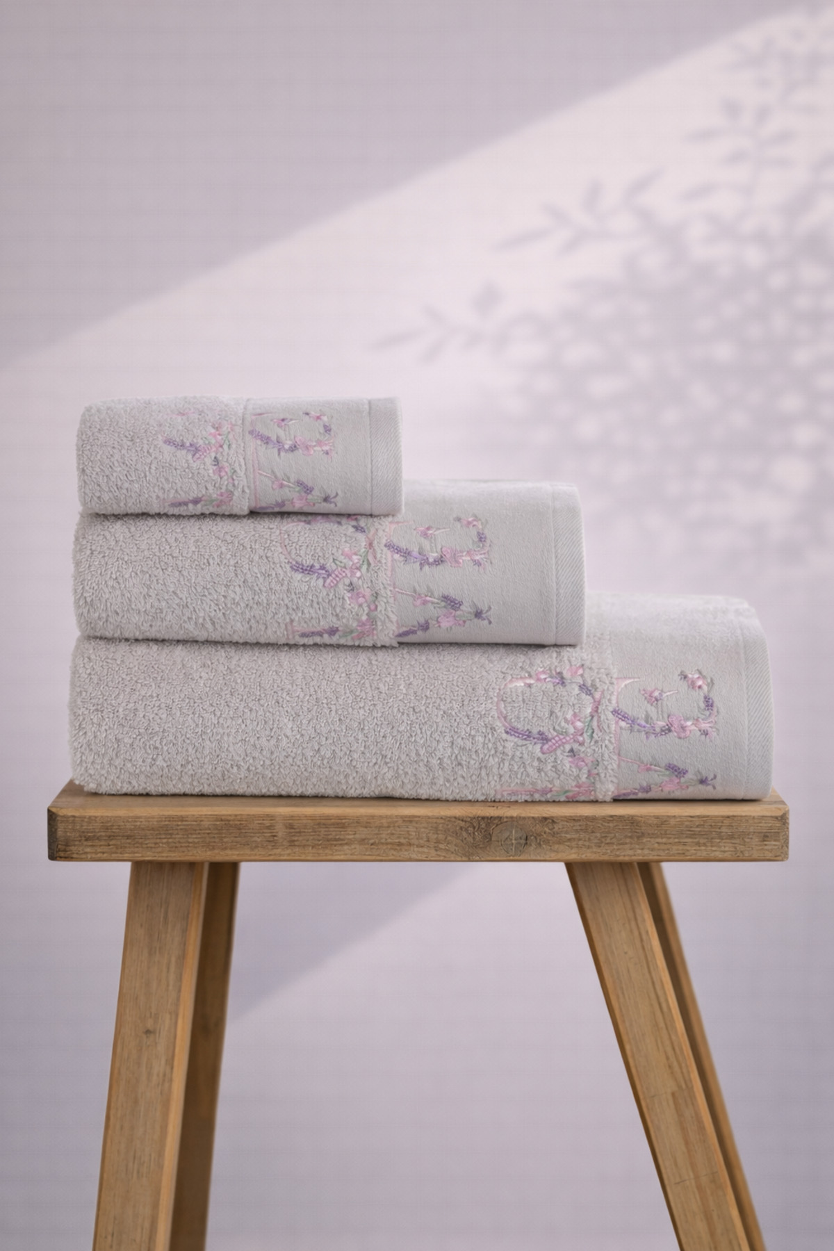 Love 3-Piece Towel Set 100% Cotton Bathroom Set with Box Dowry Set Luxury Bath Towel