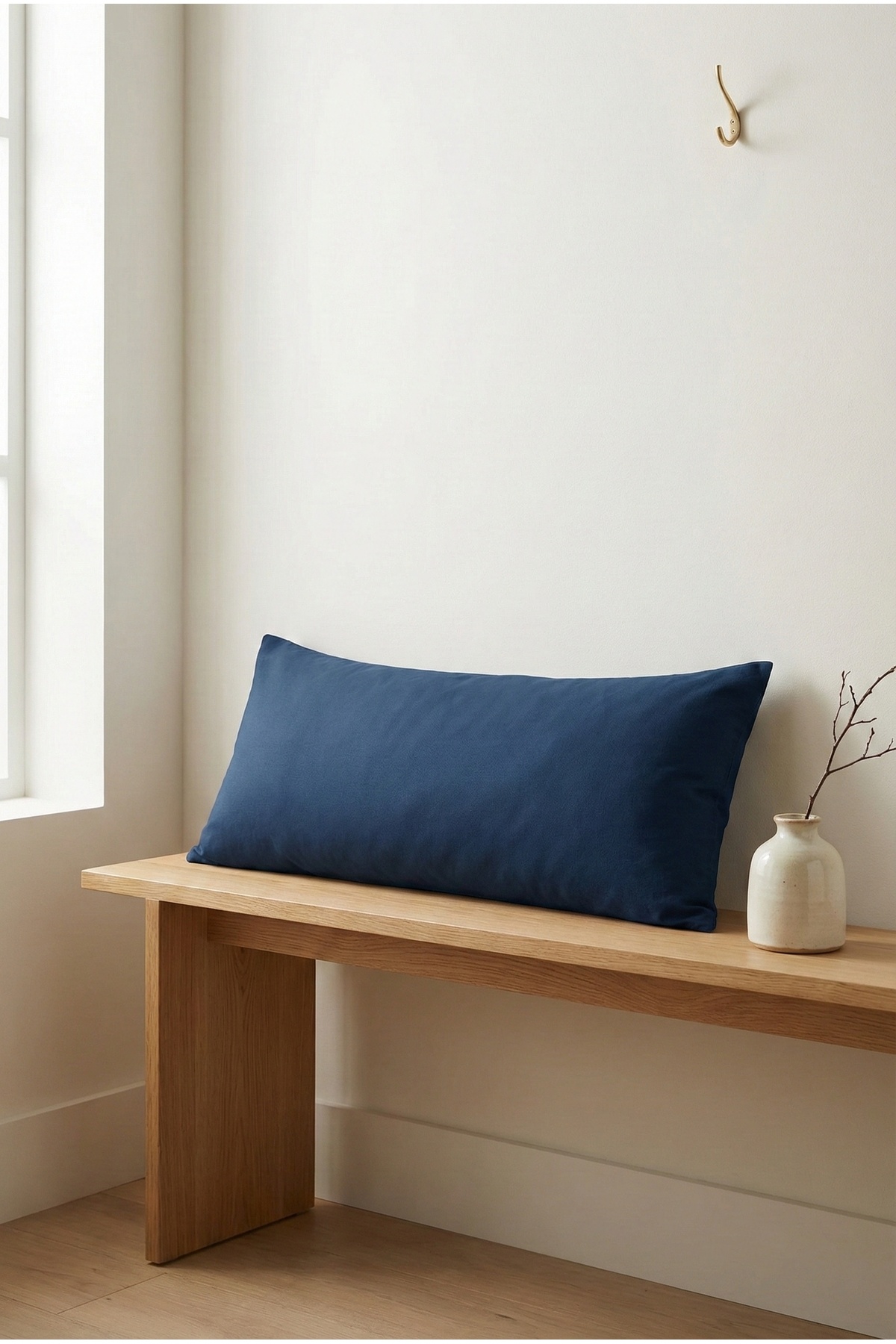 NESCO Dolgun Yan Yatış Hamile Yastığı Ve Dekoratif Uzun Yastık 50x150 Çift Kişilik Yatak Yastığı- 2200gr fotoğrafı 5 (önizleme)