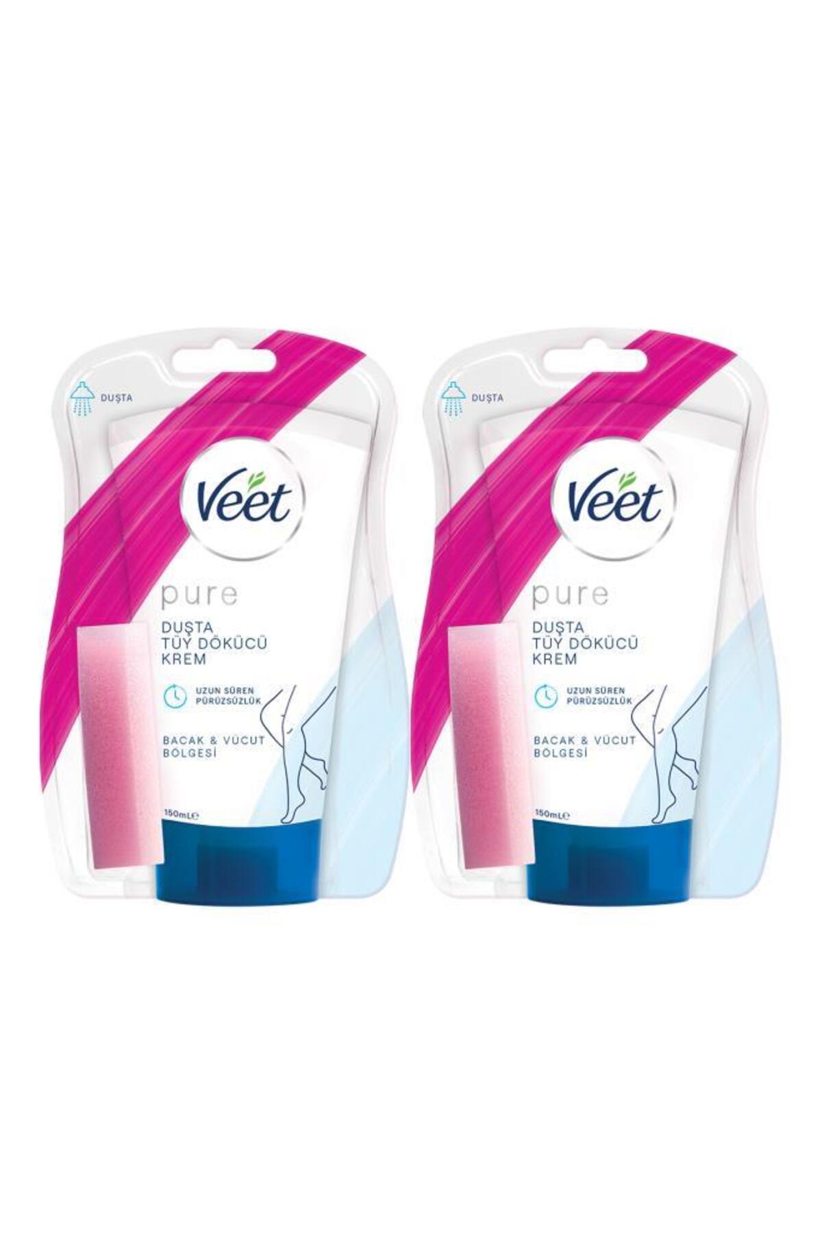 Veet Pure 150ml Duşta Tüy Dökücü Krem Hassas Ciltler x2 — 86905705559812