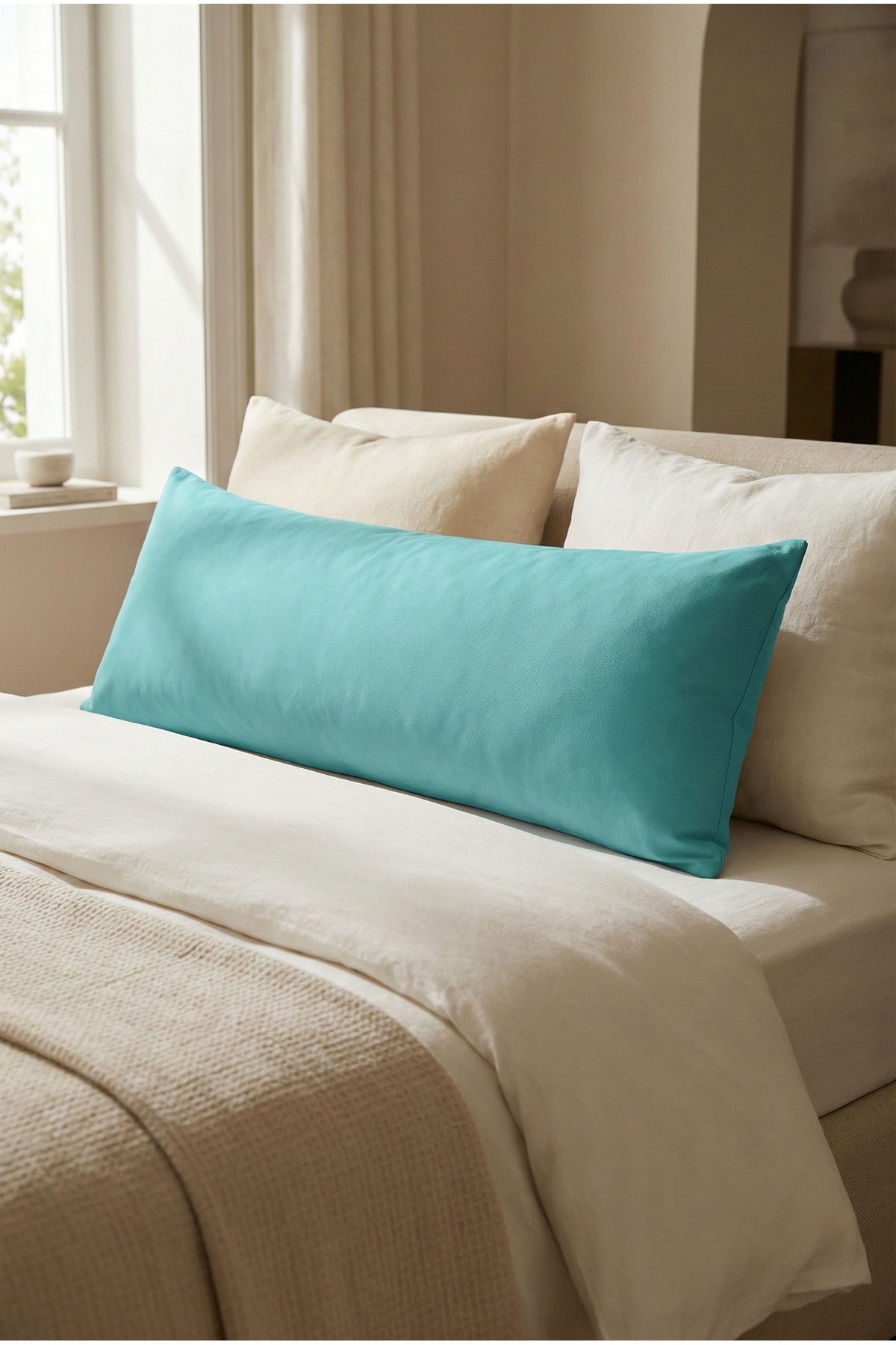 NESCO Dolgun Yan Yatış Hamile Yastığı Ve Dekoratif Uzun Yastık 40x120 - 1400gr fotoğrafı 5 (önizleme)