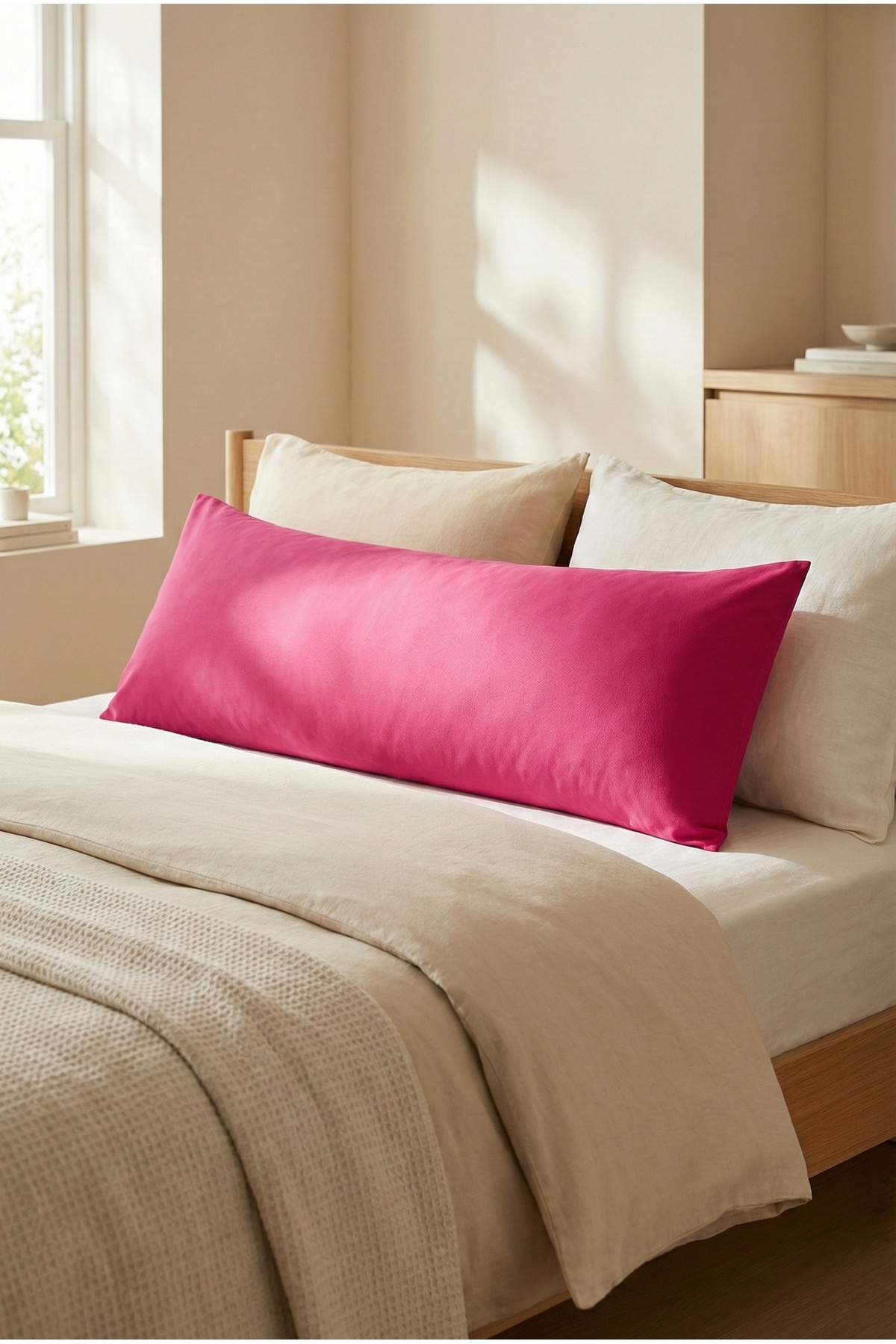 NESCO Uzun Yastık, Hamile Yastığı, Yan Yatış Yastığı , Dekoratif Uzun Yastık 50 X 120 Cm fotoğrafı 7 (önizleme)