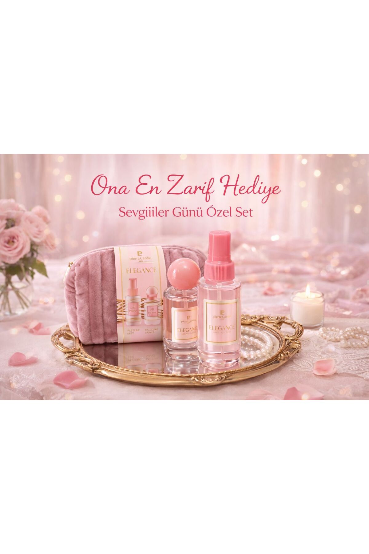 Pierre Cardin SEVGİLİLER GÜNÜ HEDİYESİ Elegance Parfüm 50 Ml+Bodymist 100 M — ela777552656565252