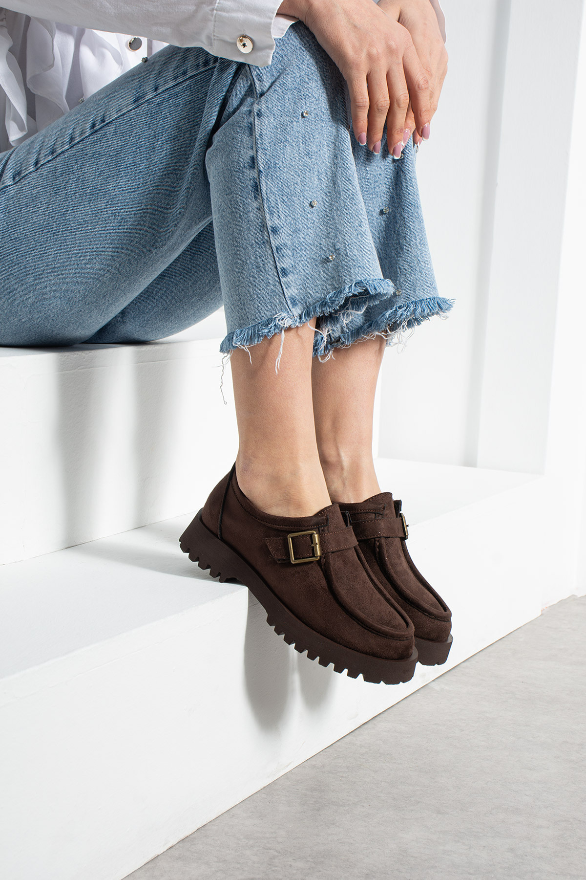 HVZ Exclusive  Kahverengi Ayakkabı Loafer Makosen Casual Ergonomik Rahat Yumuşak Taban Maskulen Ayakkabı