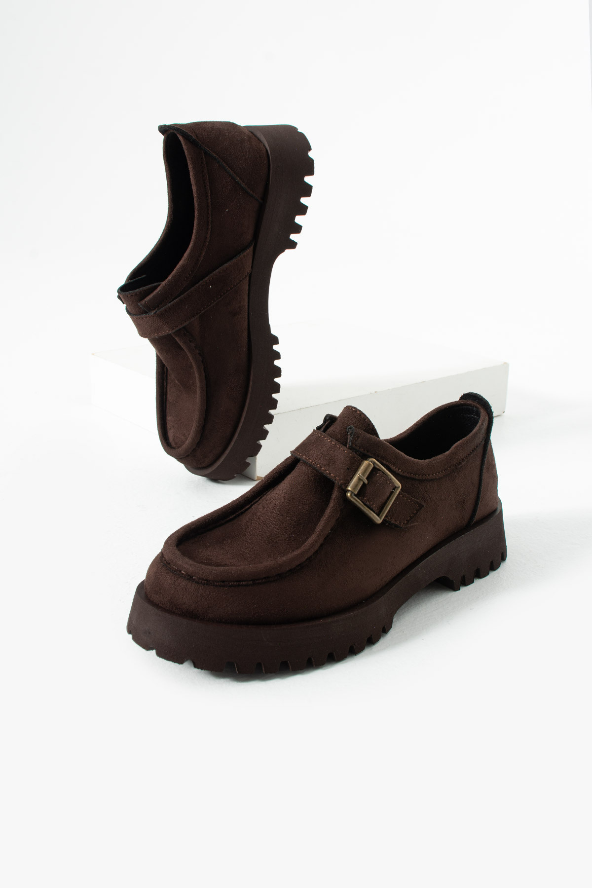 HVZ Exclusive  Kahverengi Ayakkabı Loafer Makosen Casual Ergonomik Rahat Yumuşak Taban Maskulen Ayakkabı - Görsel 3