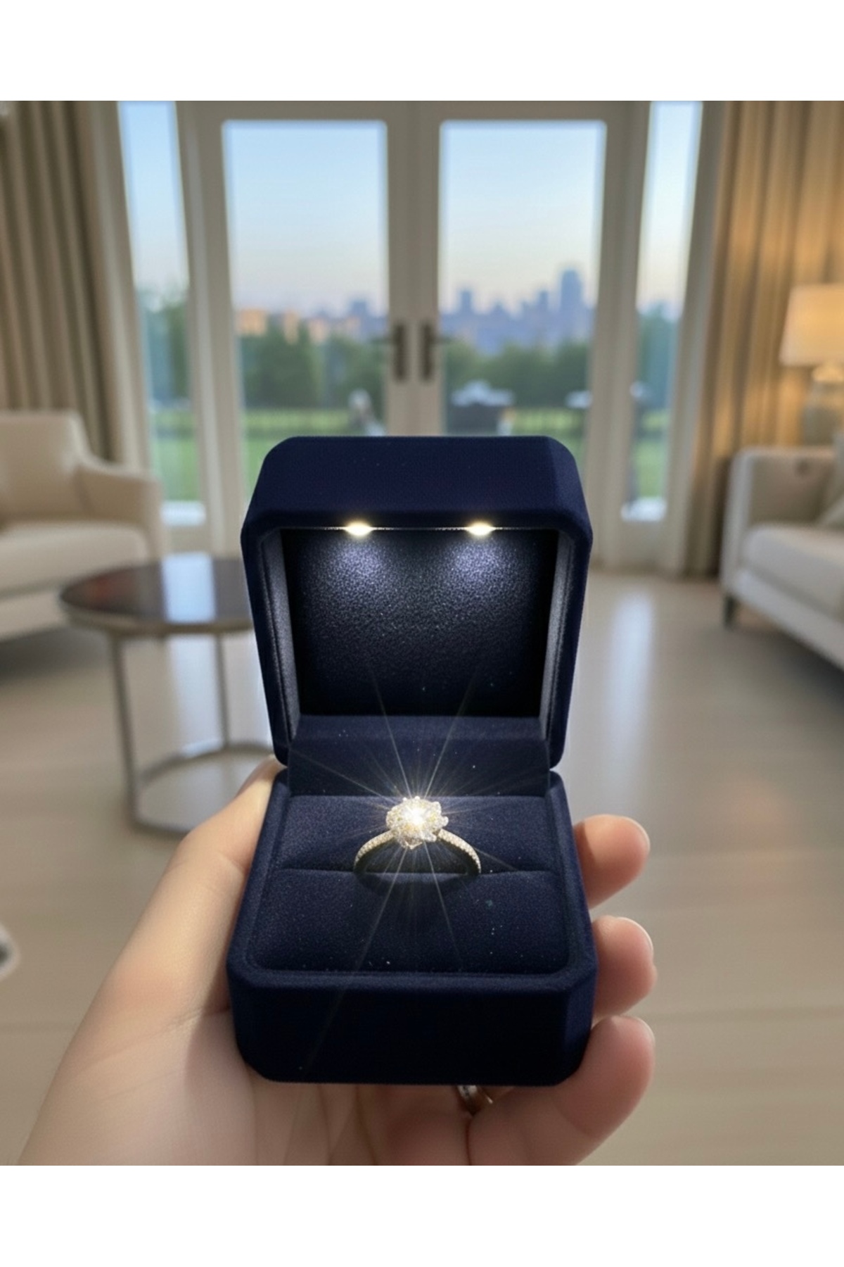 Armes Silver  GÜL MOTİFLİ TEKTAŞ YÜZÜK 925 ayar gümüş - Görsel 4