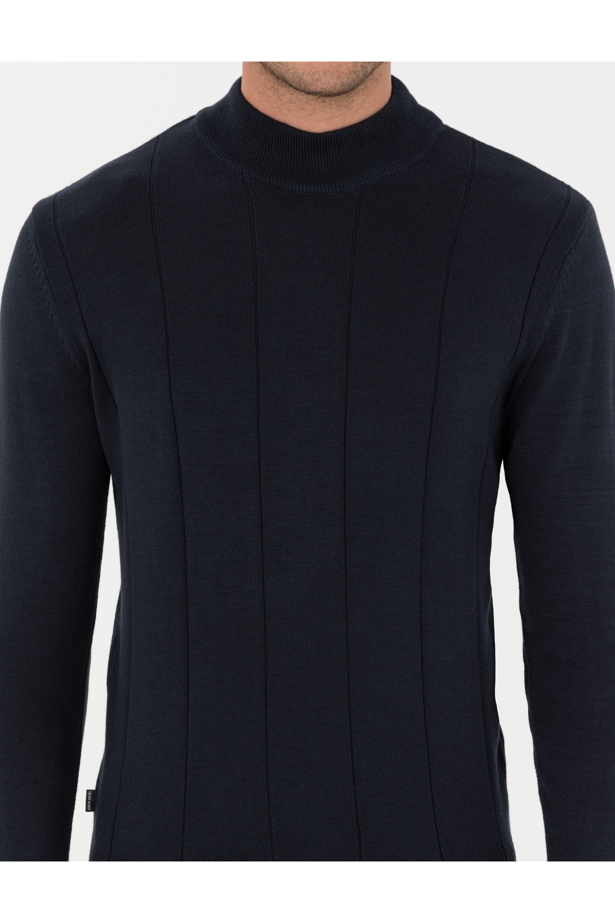 Pierre Cardin  Lacivert Slim Fit Yarım Balıkçı Yaka Triko Kazak 50300460-VR033 - Görsel 6