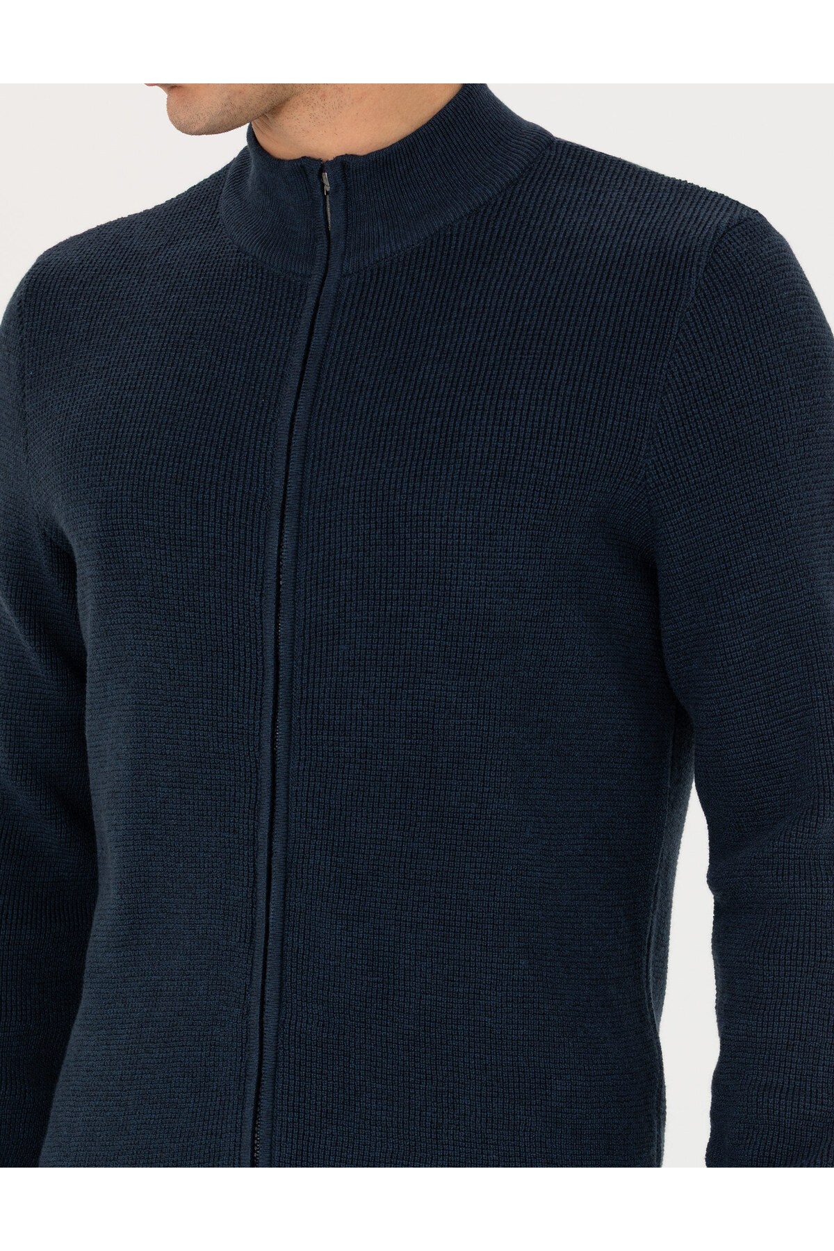 ژاکت کشی مردانه راسته آستین بلند | پیر کاردین Pierre Cardin TYB951363170412396 - تصویر 6