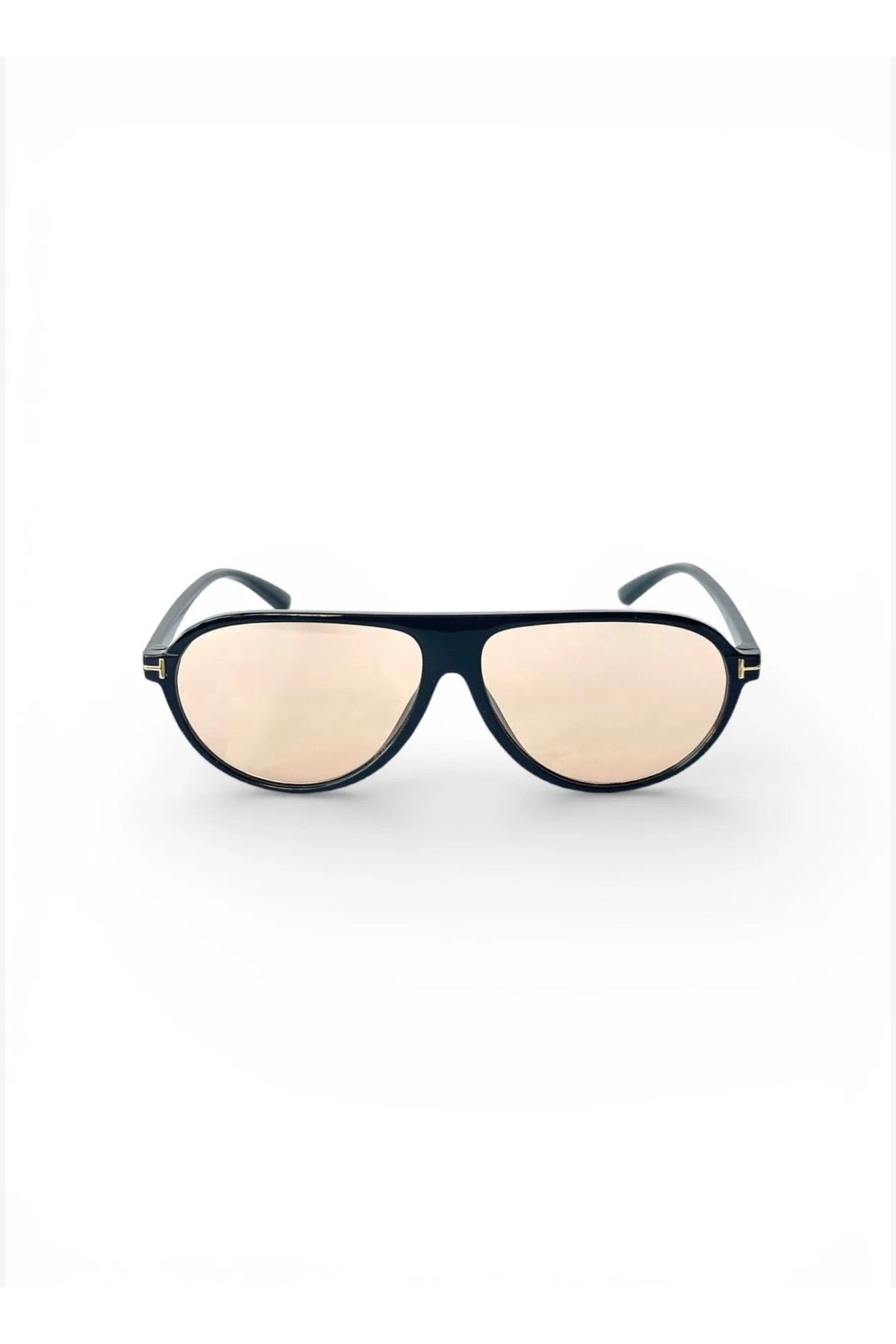 Goldmine Unisex Tina Aviator Güneş Gözlüğü UV400 Siyah Nude görsel 5