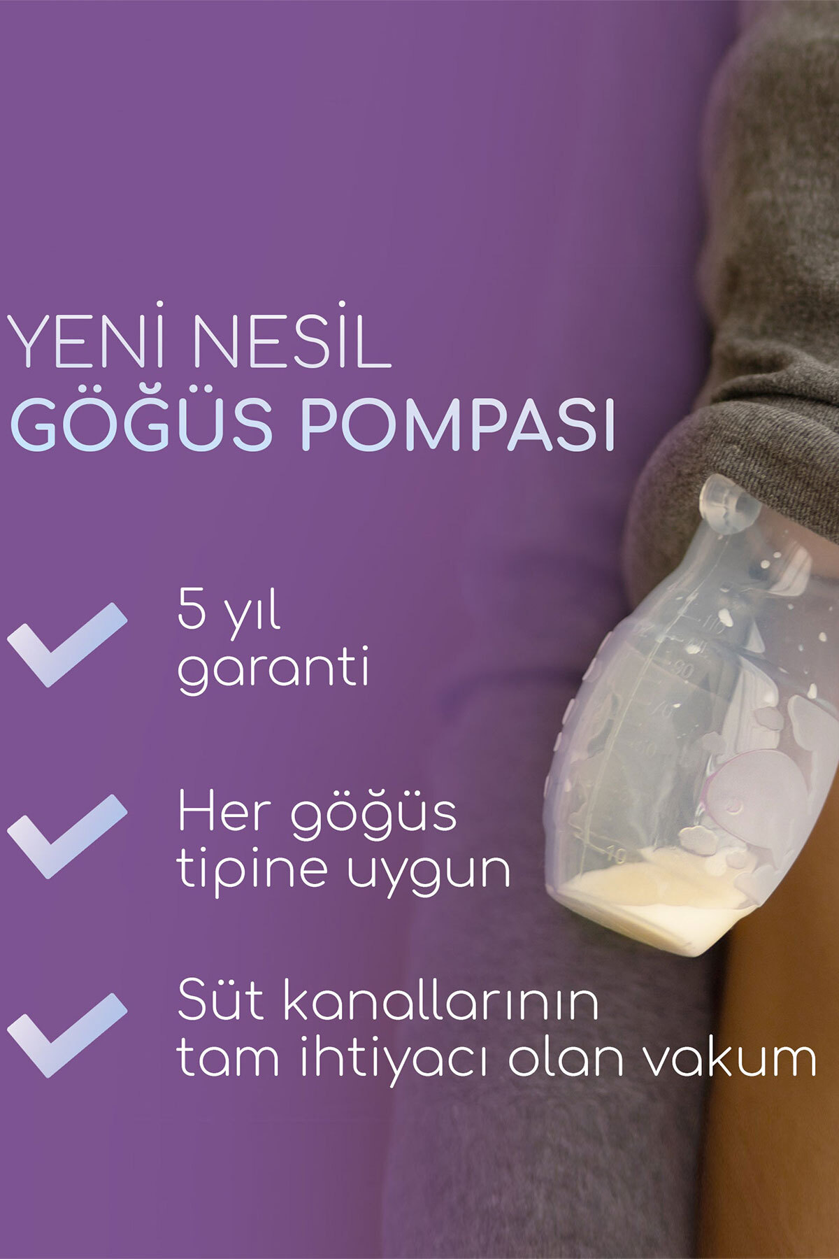 Mochi Göğüs Pompası 120 ml 0 Ay+ fotoğrafı 3 (önizleme)